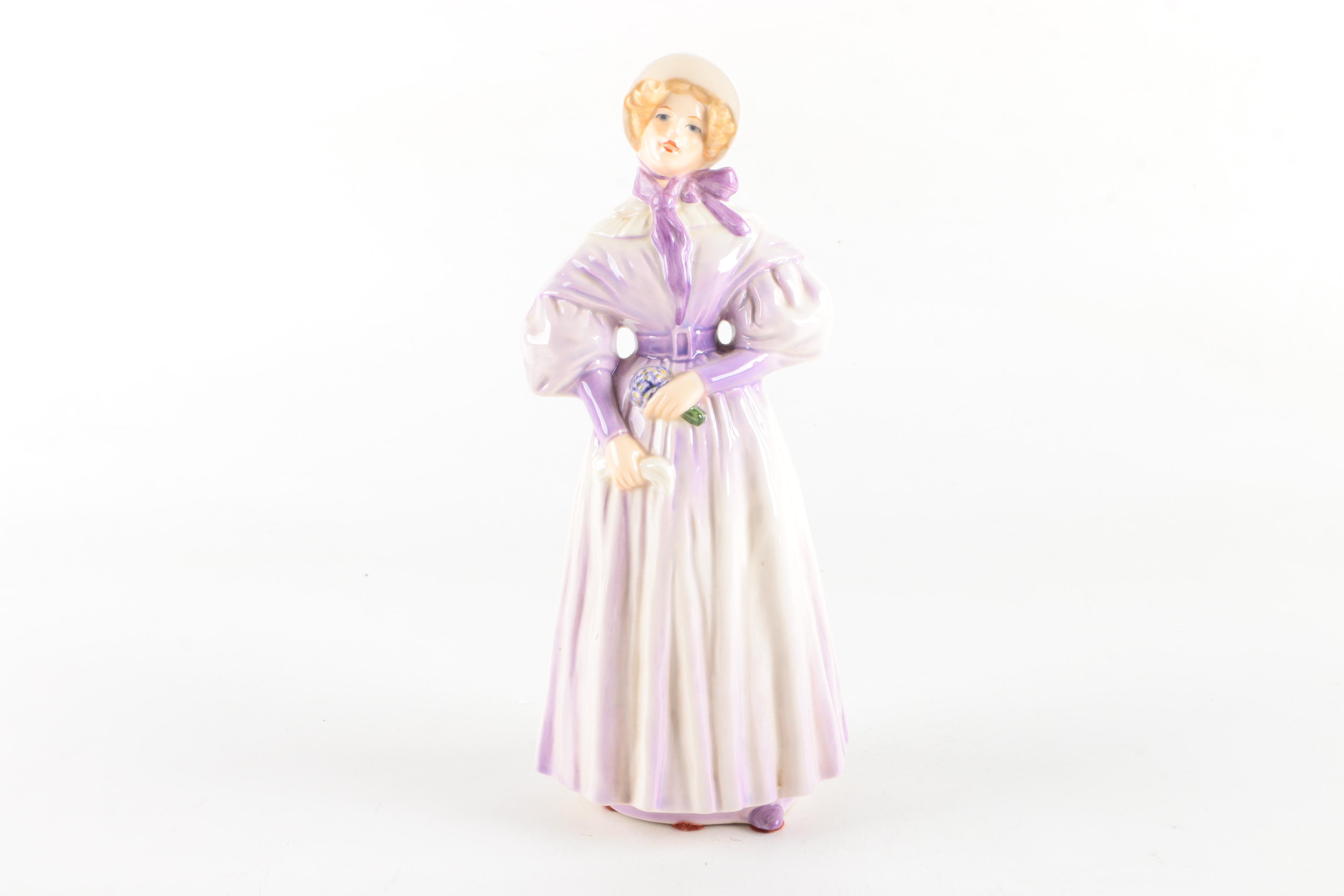 Vintage Goebel "Gentle Thoughts" and "Garden Fancier" Porcelain Figurines