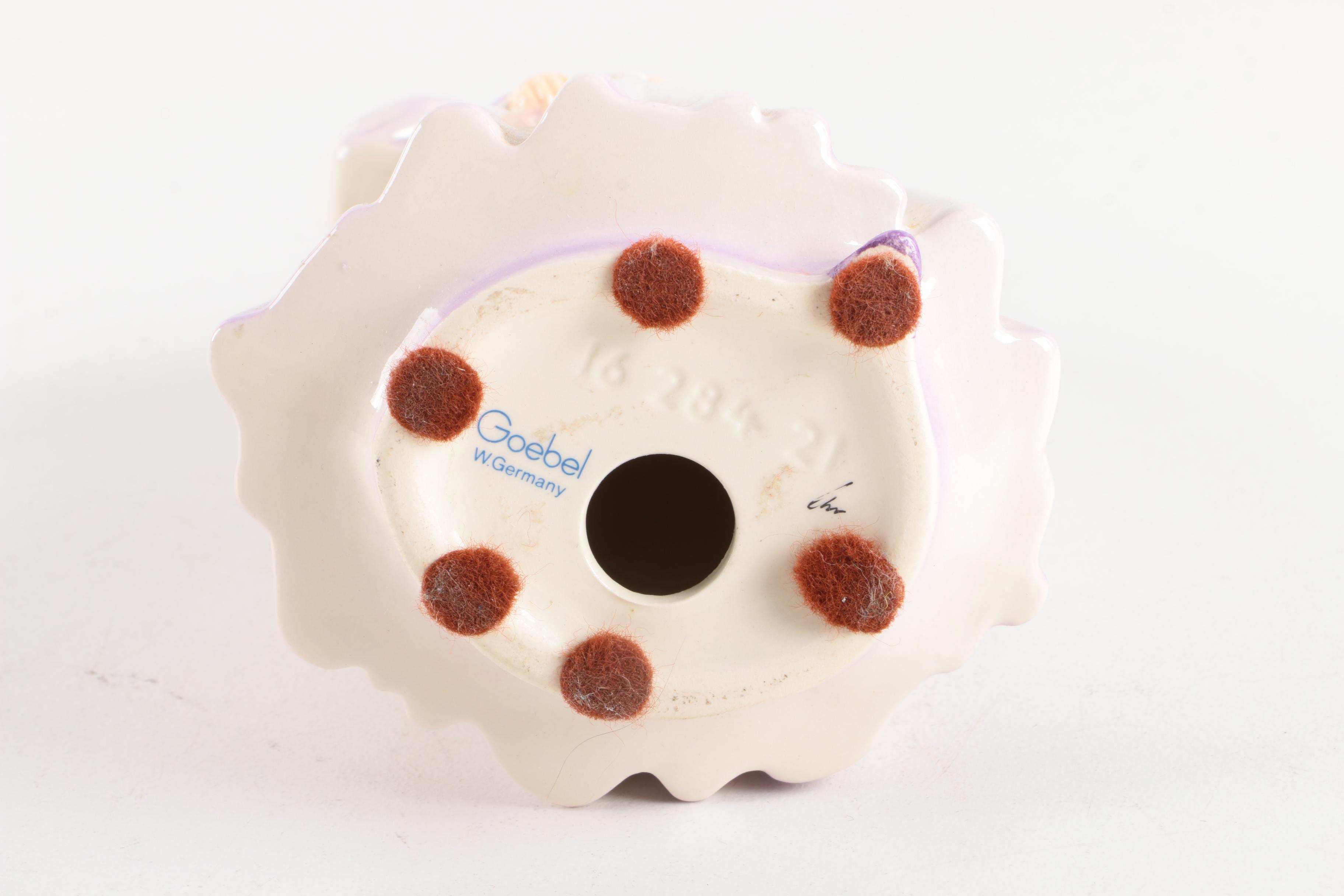 Vintage Goebel "Gentle Thoughts" and "Garden Fancier" Porcelain Figurines