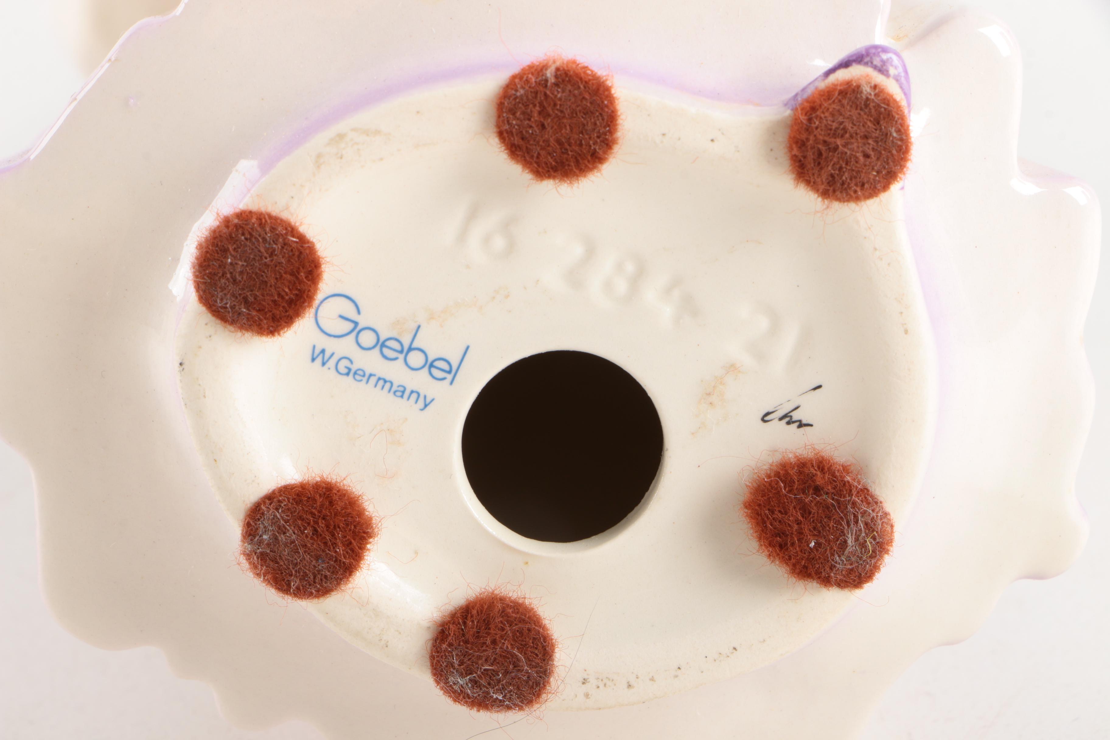 Vintage Goebel "Gentle Thoughts" and "Garden Fancier" Porcelain Figurines