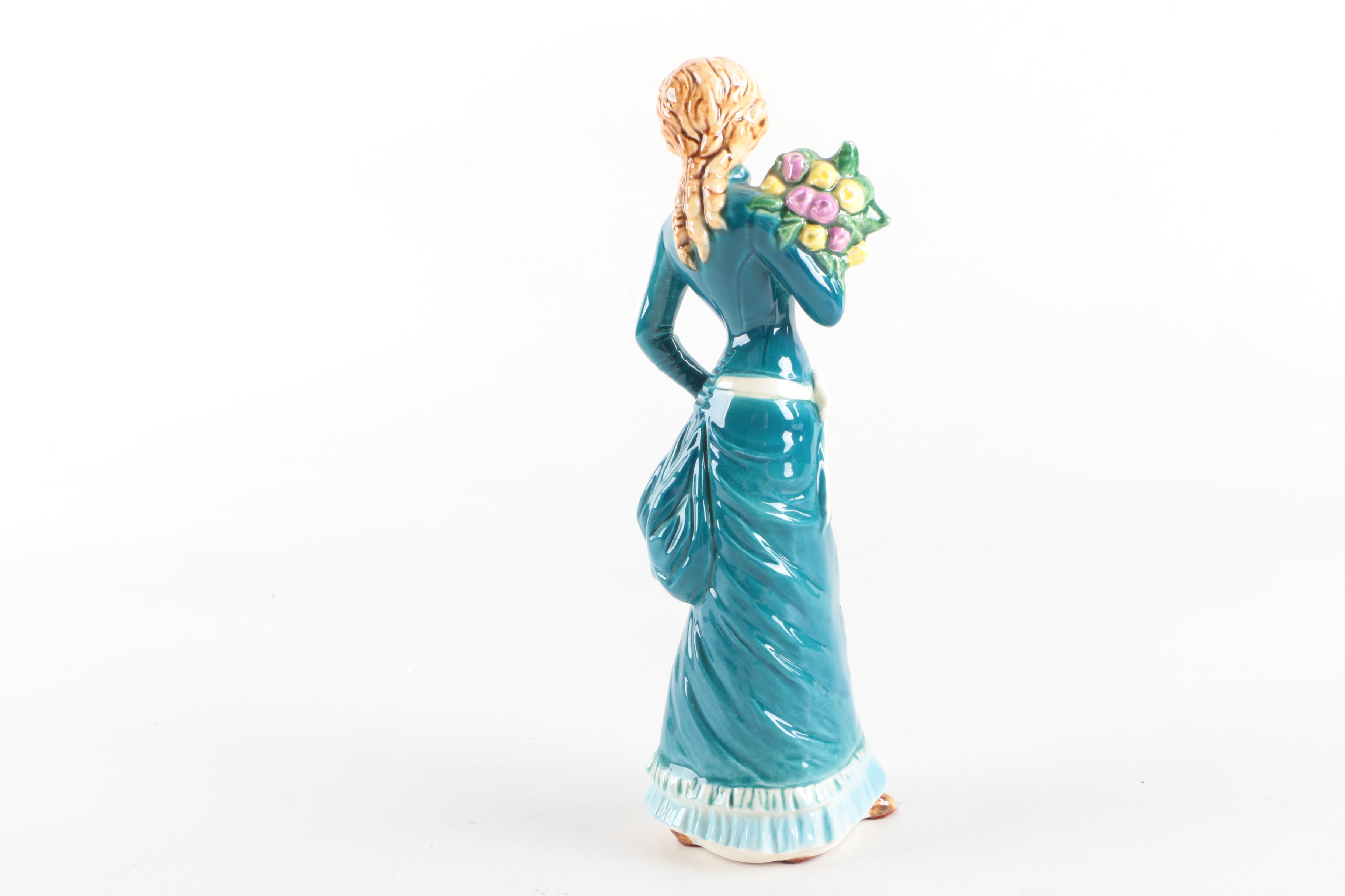 Vintage Goebel "Gentle Thoughts" and "Garden Fancier" Porcelain Figurines