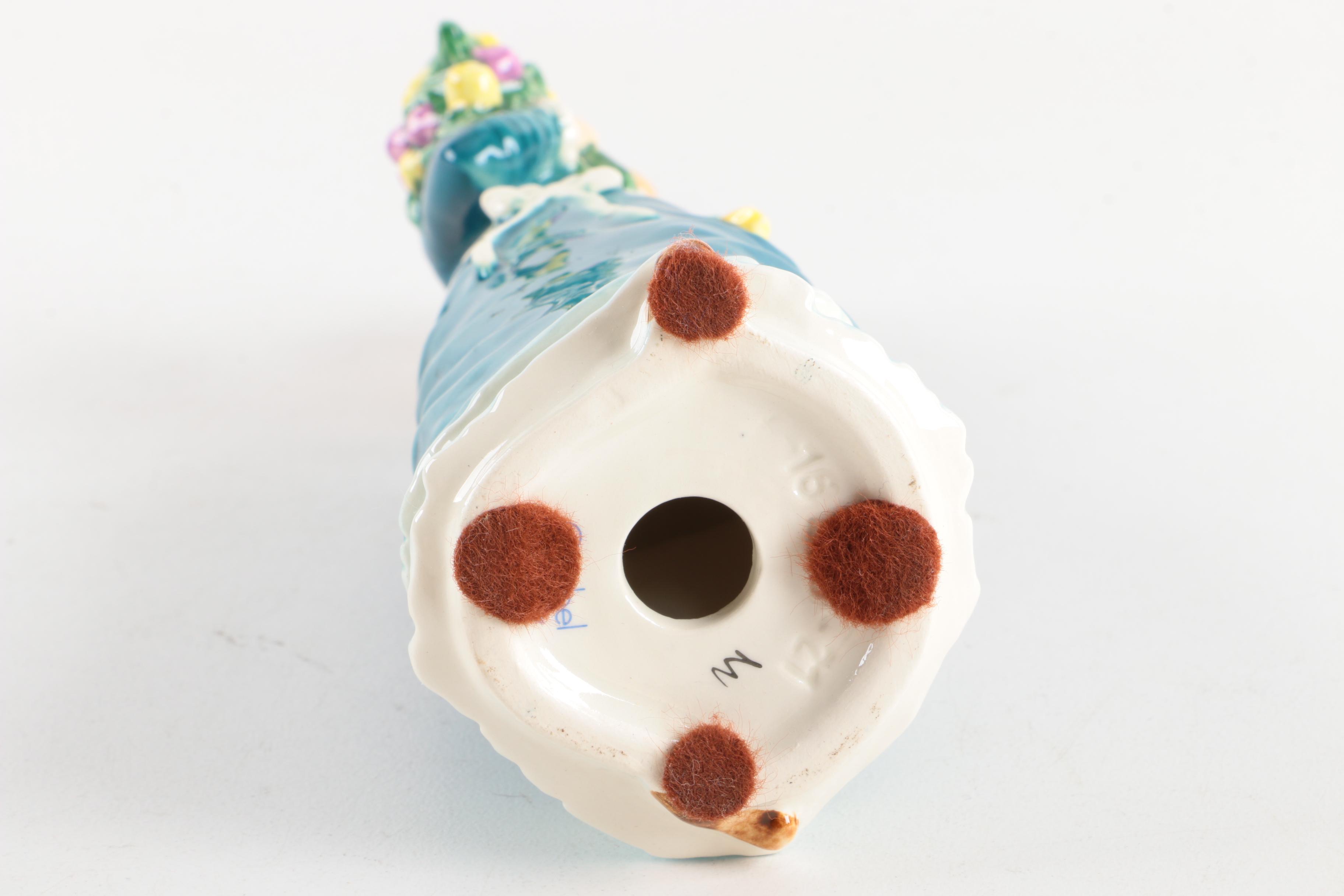 Vintage Goebel "Gentle Thoughts" and "Garden Fancier" Porcelain Figurines