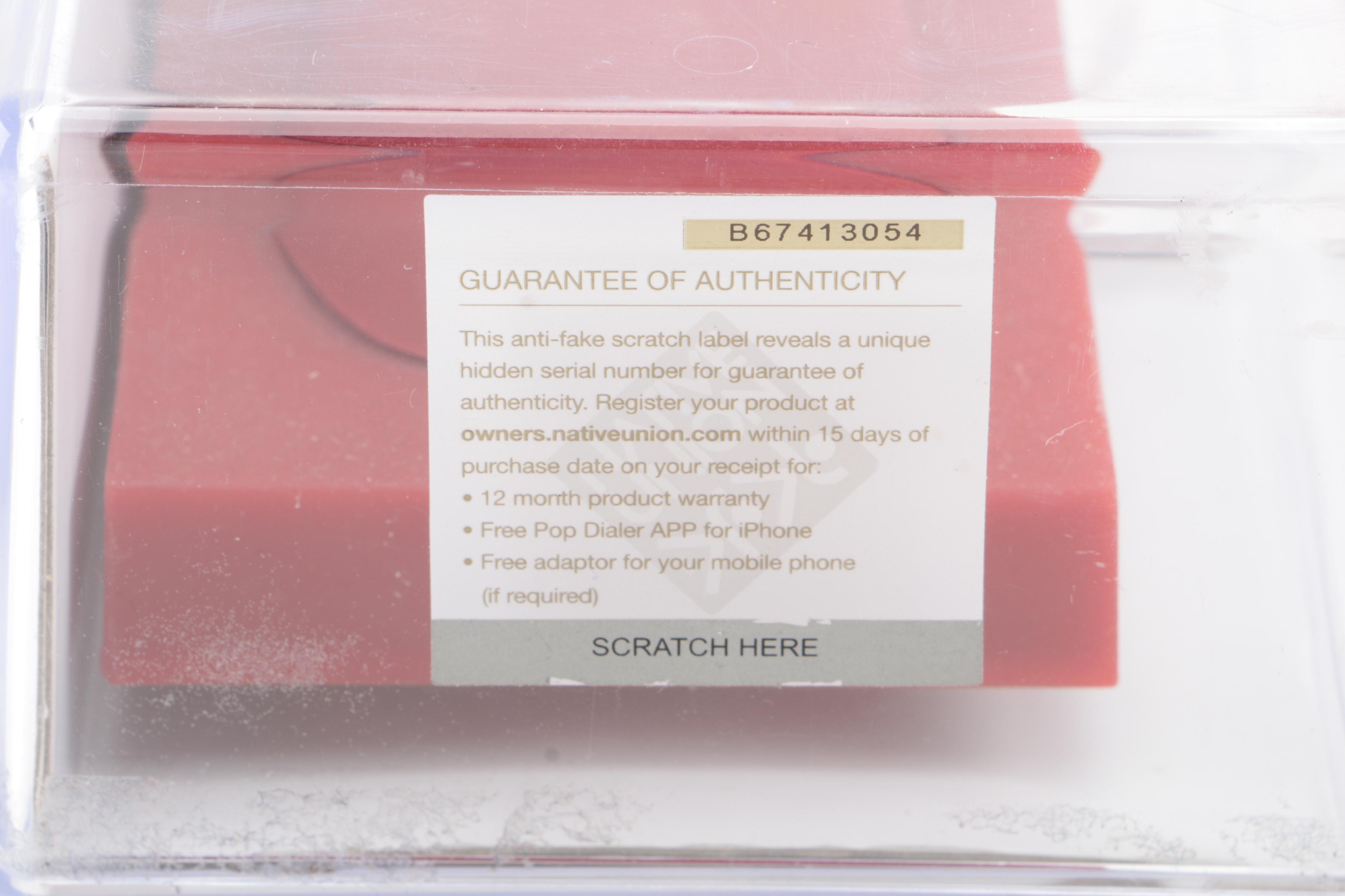 Native Union "MM03i The Curve" iPhone Wireless Bluetooth Telephone  Accessory