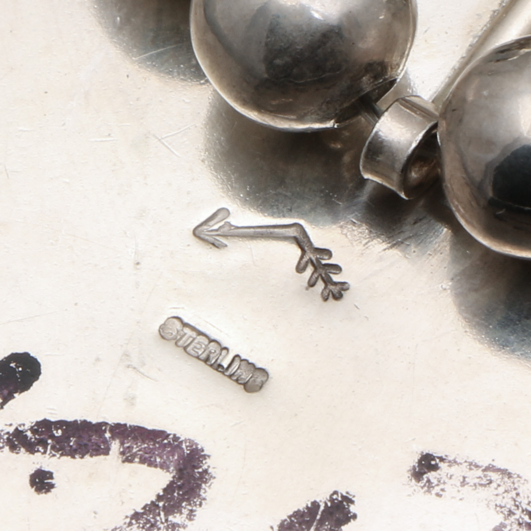 Kay Johnson Sterling and Coin Silver Morgan Dollar and Silver Quarter Necklace