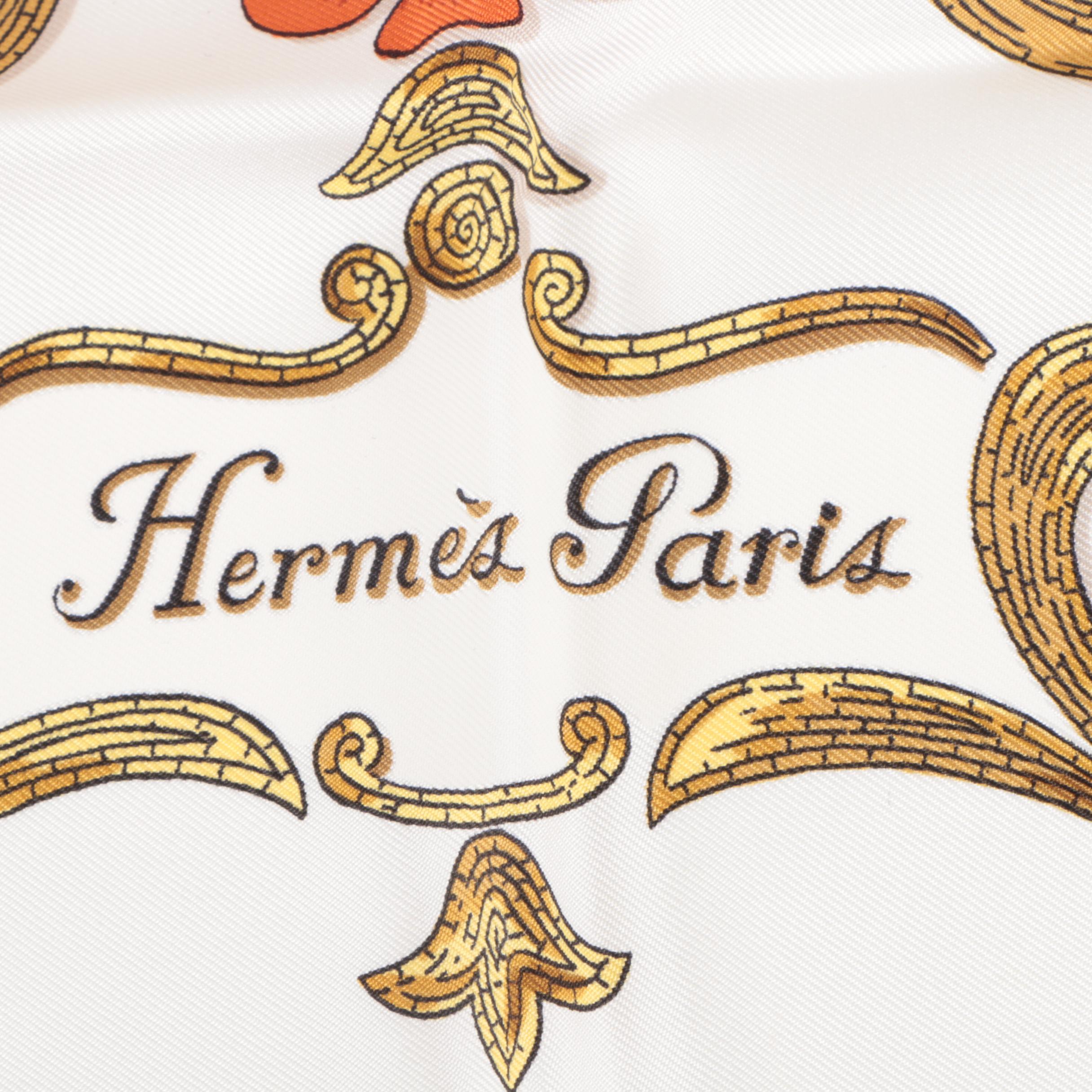 Hermès of Paris "Cheval Turc" Silk Scarf