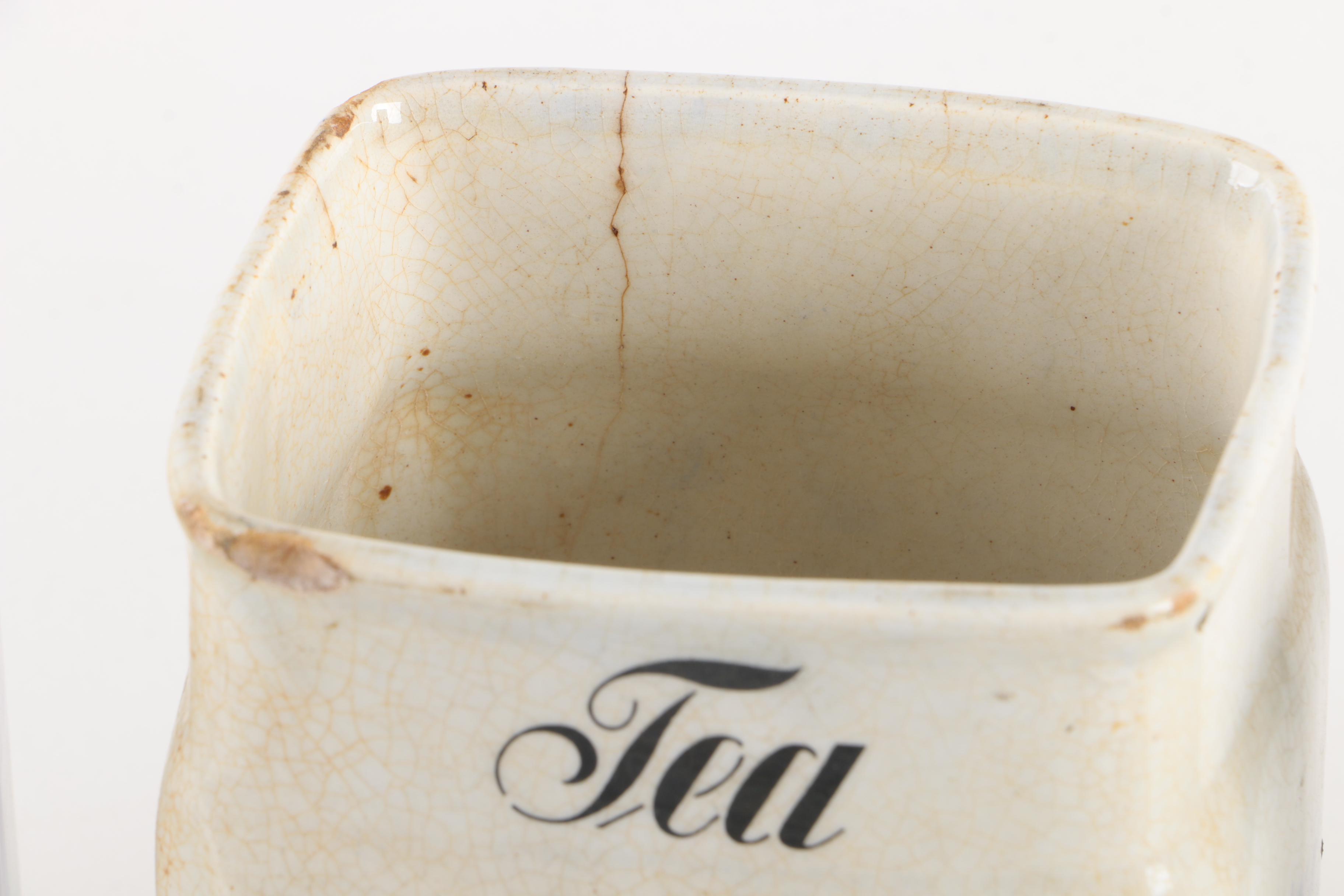 Vintage Delft Style Inge Ceramic Kitchen Canisters