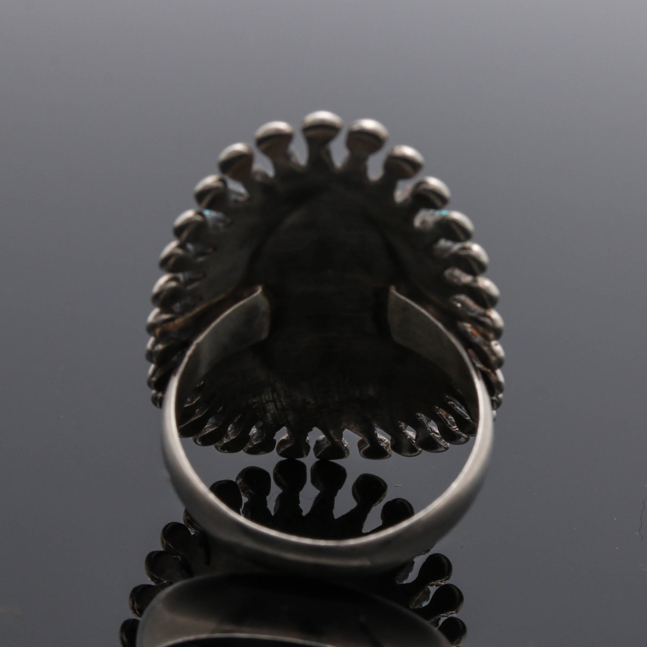 Vincent Johnson Zuni Sterling Silver Turquoise Ring