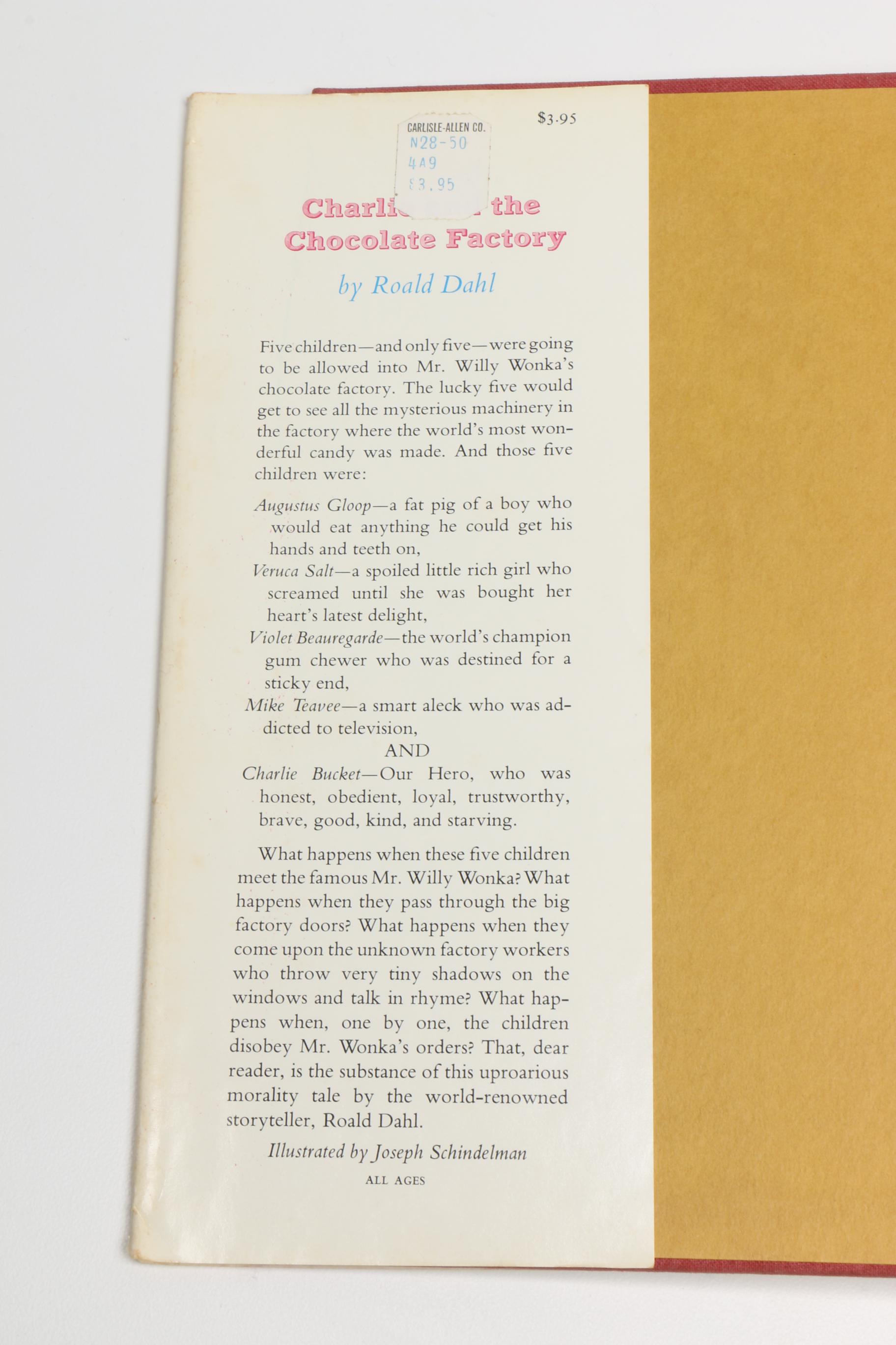 First Edition, Second Printing "Charlie and the Chocolate Factory" by Roald Dahl