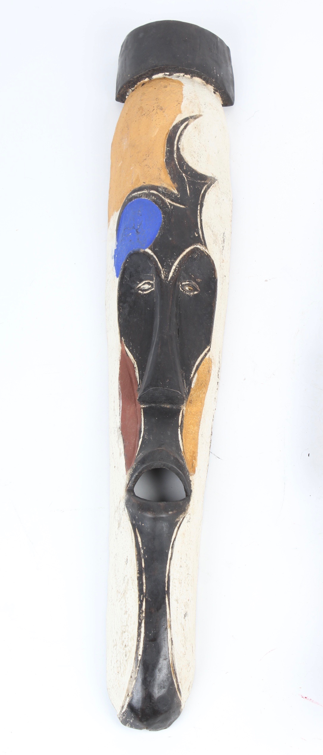 Colorful West African Fang Mask and Ivory Coast Guro Spirit Mask