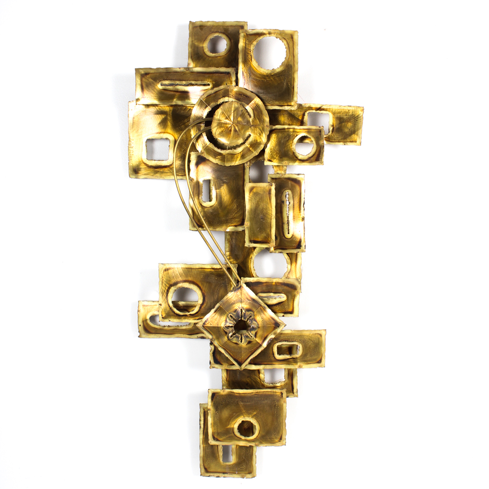 Robert Palmer Brutalist Abstract Metal Sculpture