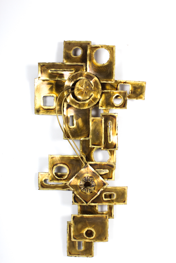 Robert Palmer Brutalist Abstract Metal Sculpture
