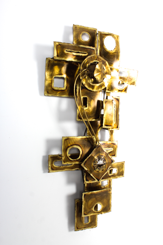 Robert Palmer Brutalist Abstract Metal Sculpture