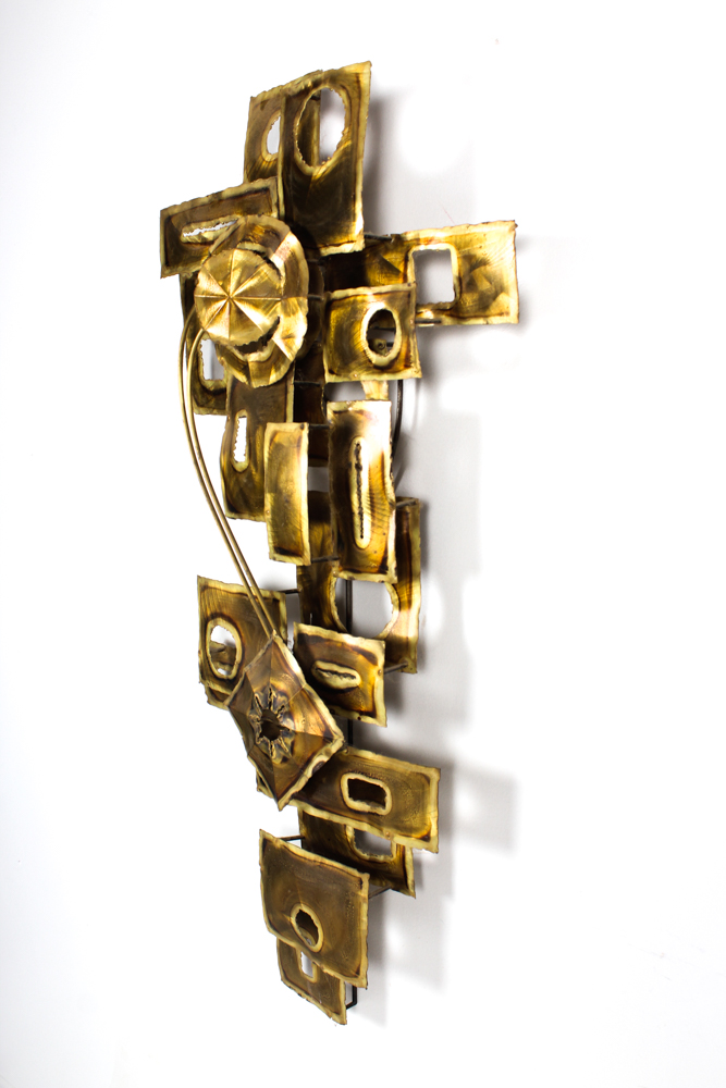 Robert Palmer Brutalist Abstract Metal Sculpture