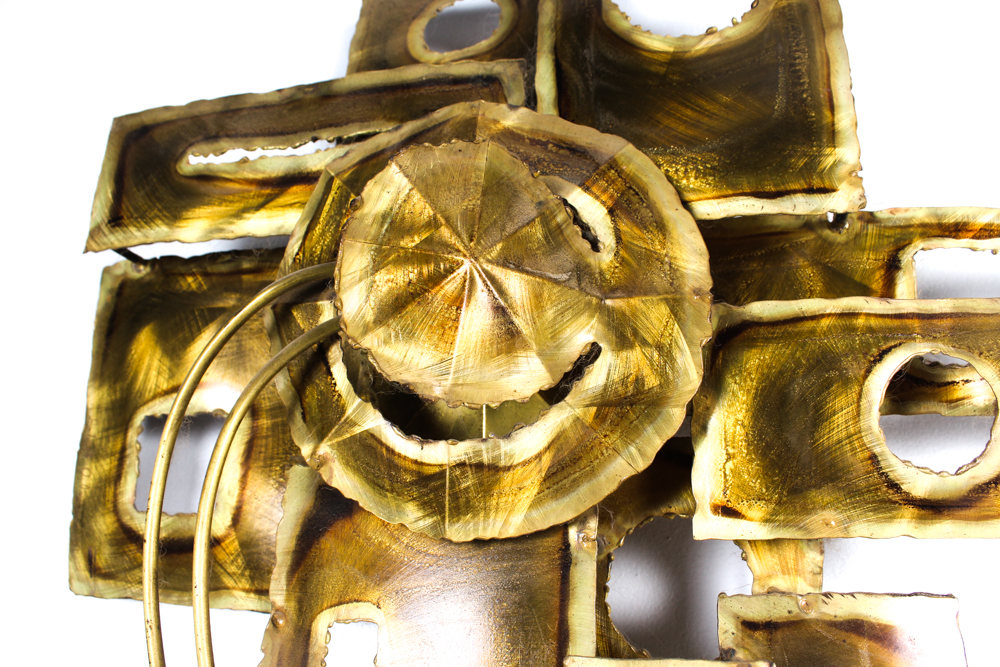 Robert Palmer Brutalist Abstract Metal Sculpture