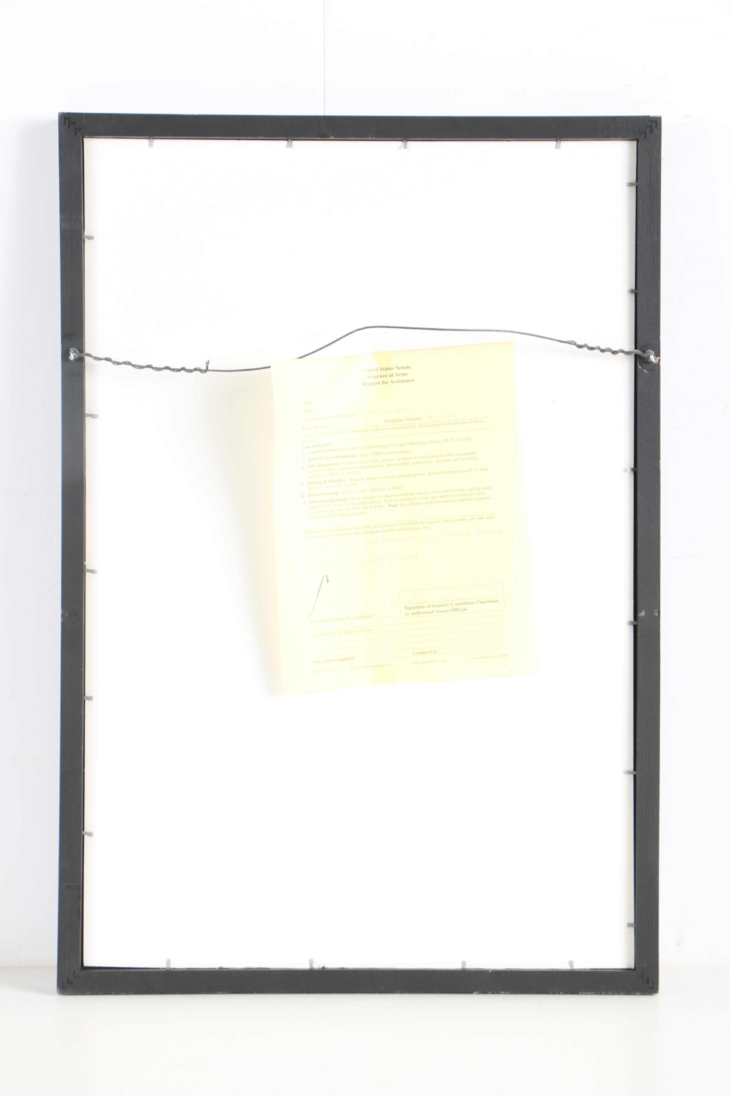 Offset Lithograph Poster on Paper for Air Force Falcons 2005 Schedule