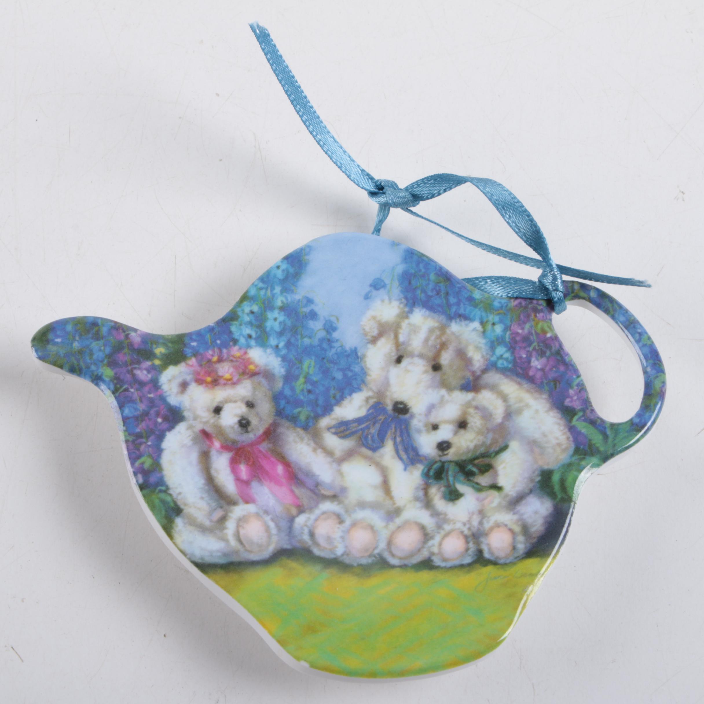 Porcelain, Ceramic, and Crystal Tea Bag Holders