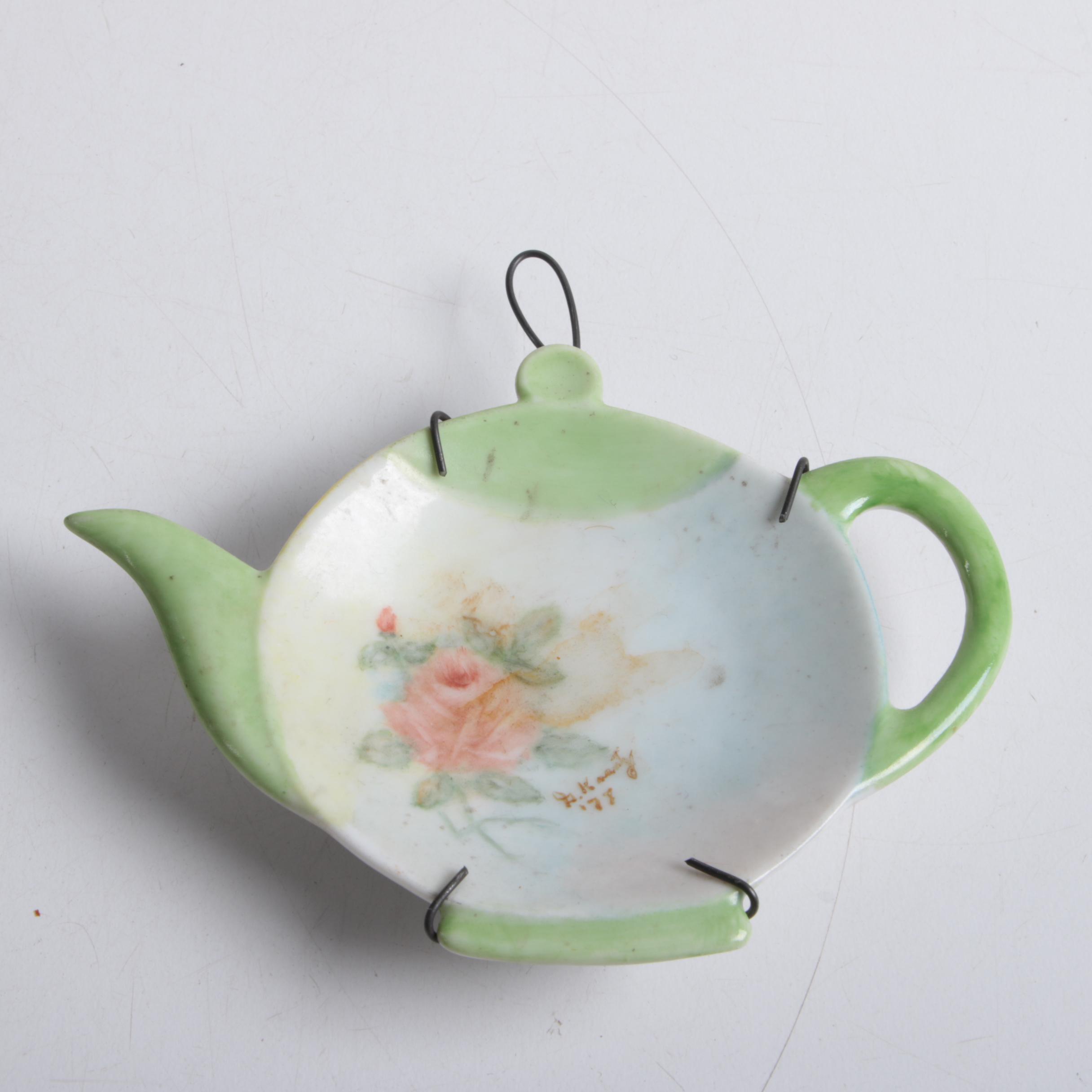 Porcelain, Ceramic, and Crystal Tea Bag Holders