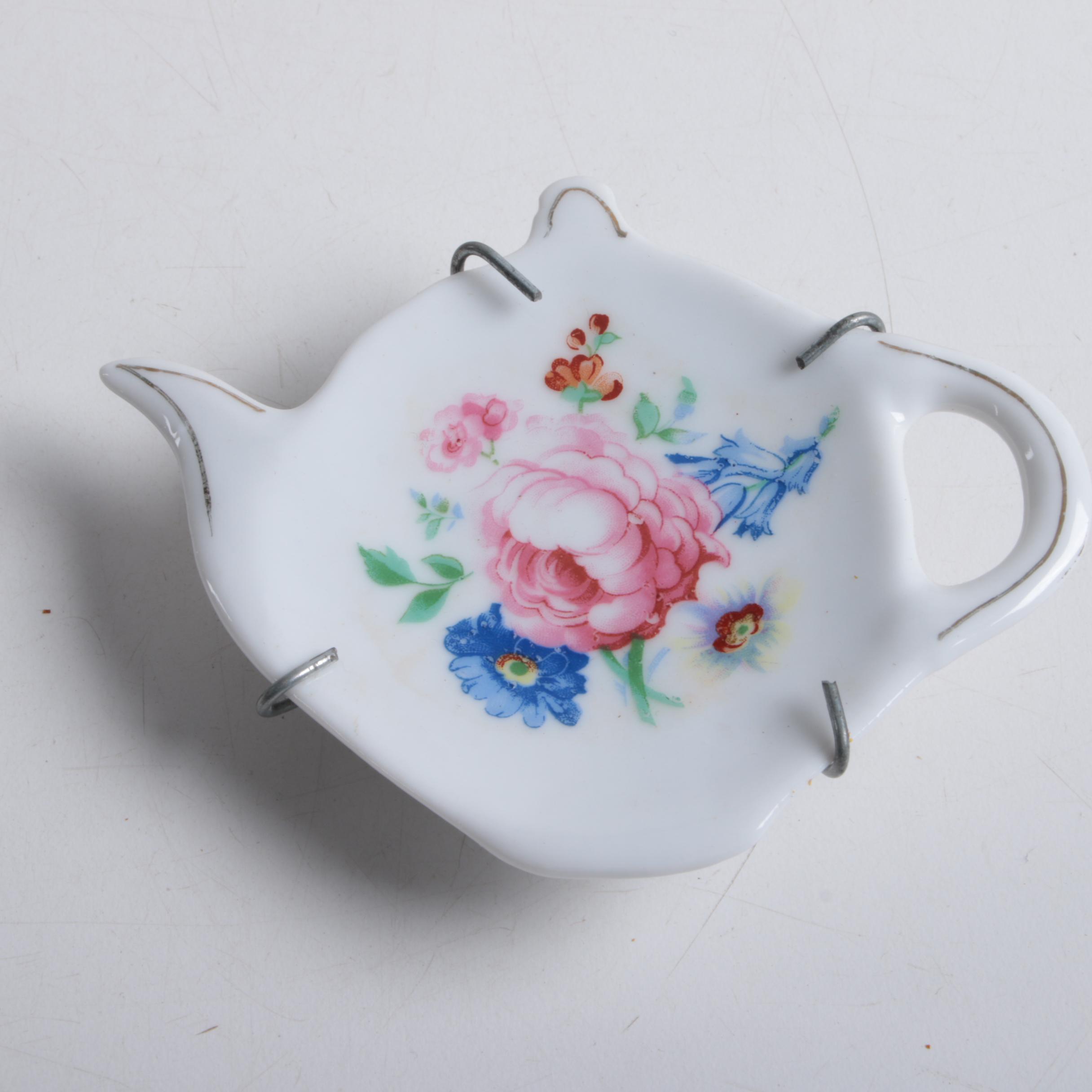 Porcelain, Ceramic, and Crystal Tea Bag Holders
