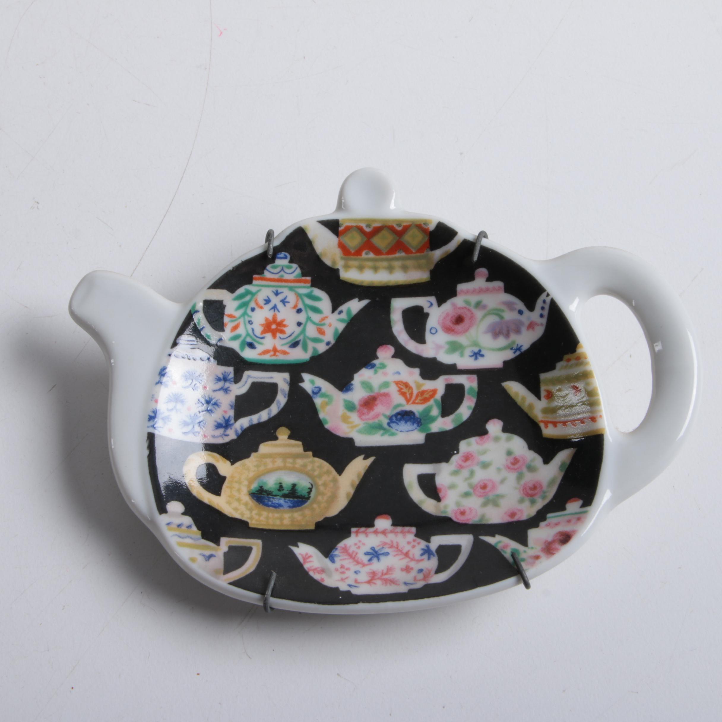 Porcelain, Ceramic, and Crystal Tea Bag Holders