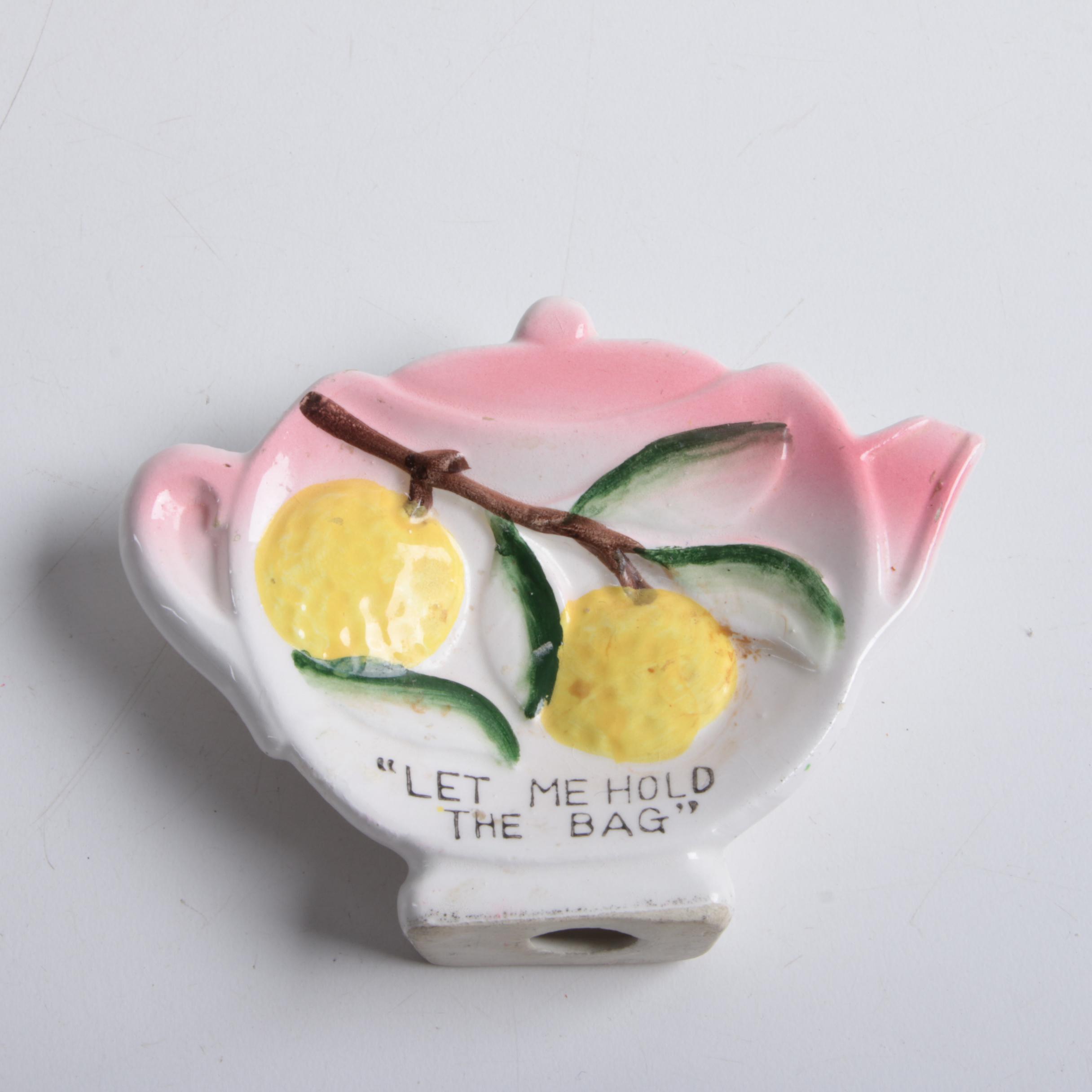 Porcelain, Ceramic, and Crystal Tea Bag Holders