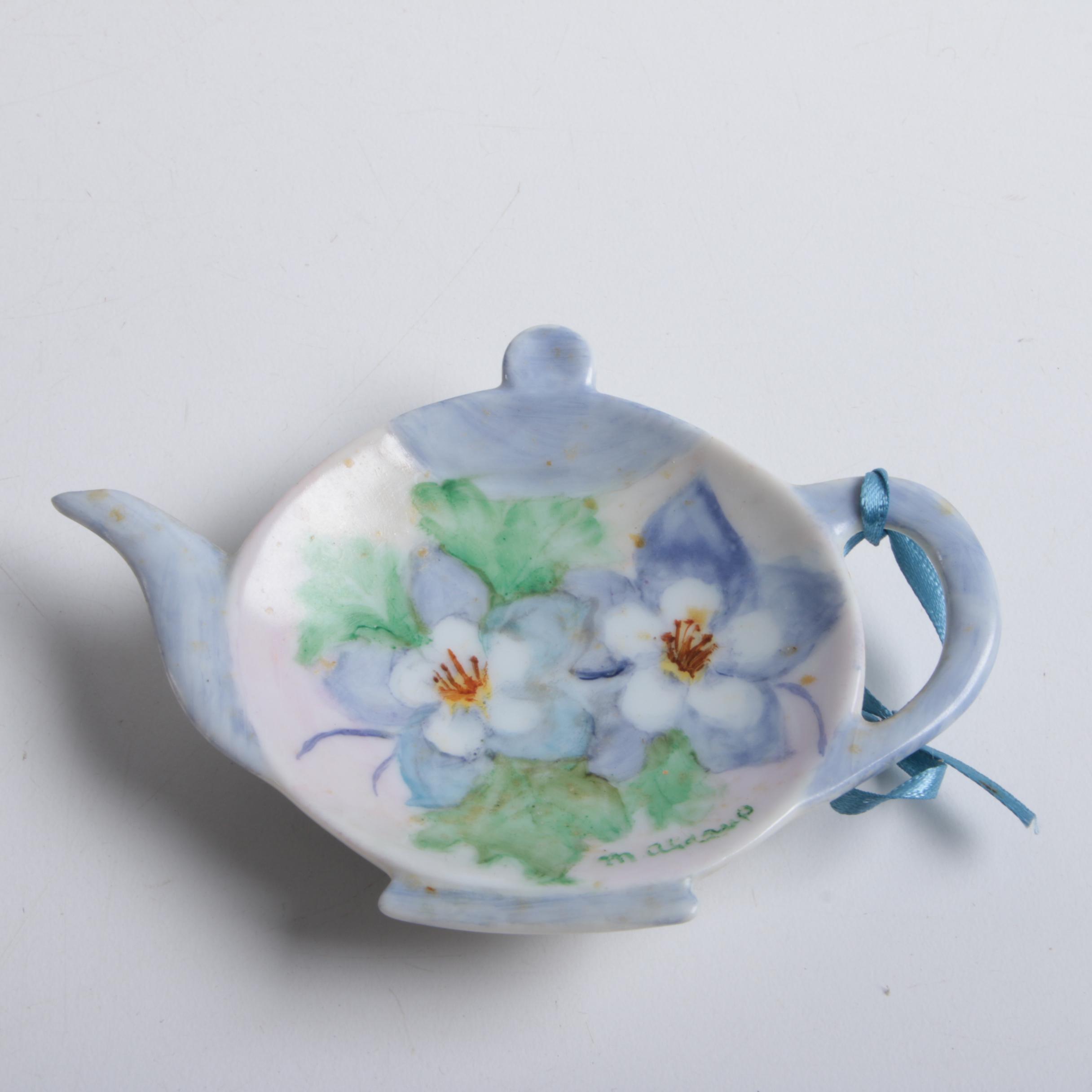 Porcelain, Ceramic, and Crystal Tea Bag Holders