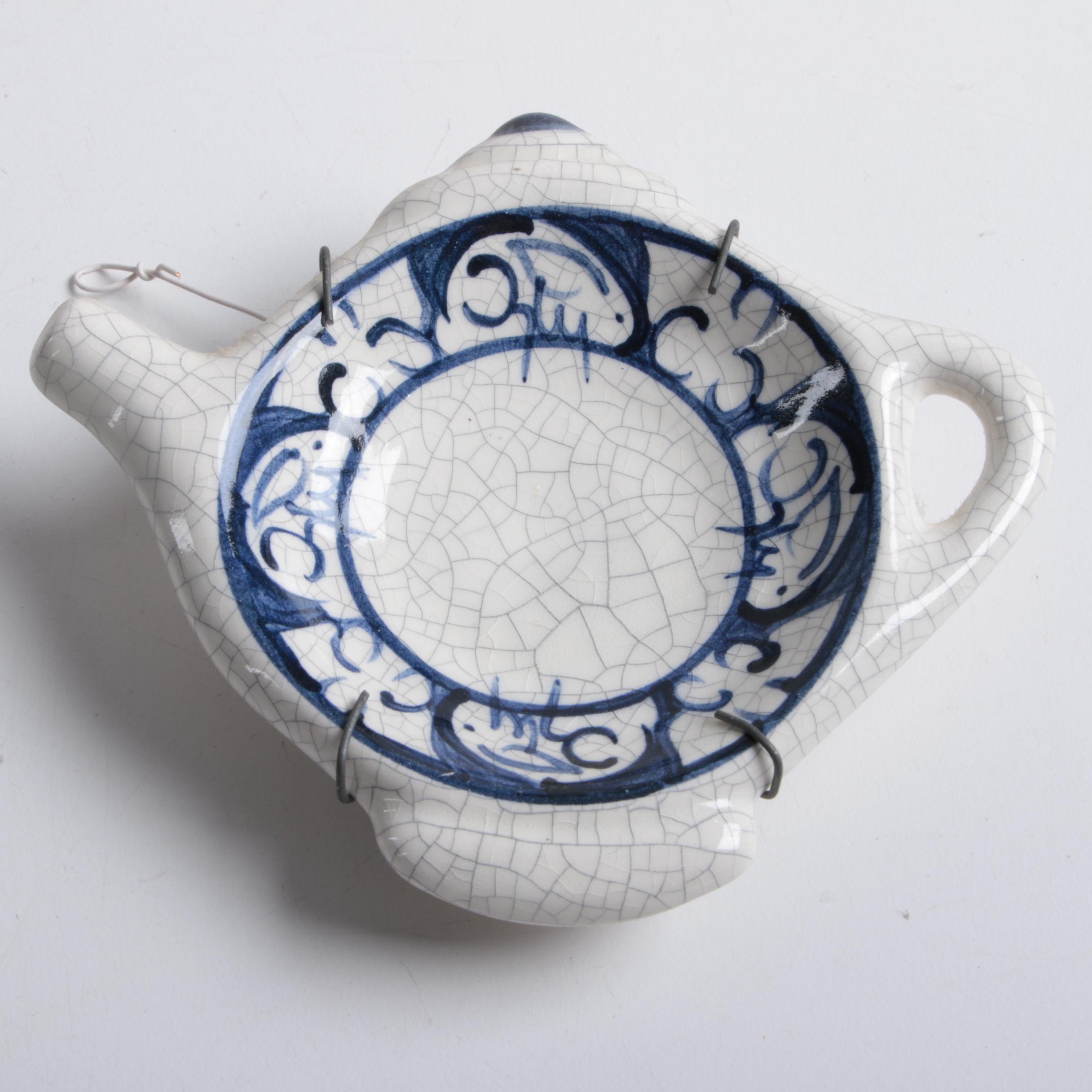 Porcelain, Ceramic, and Crystal Tea Bag Holders