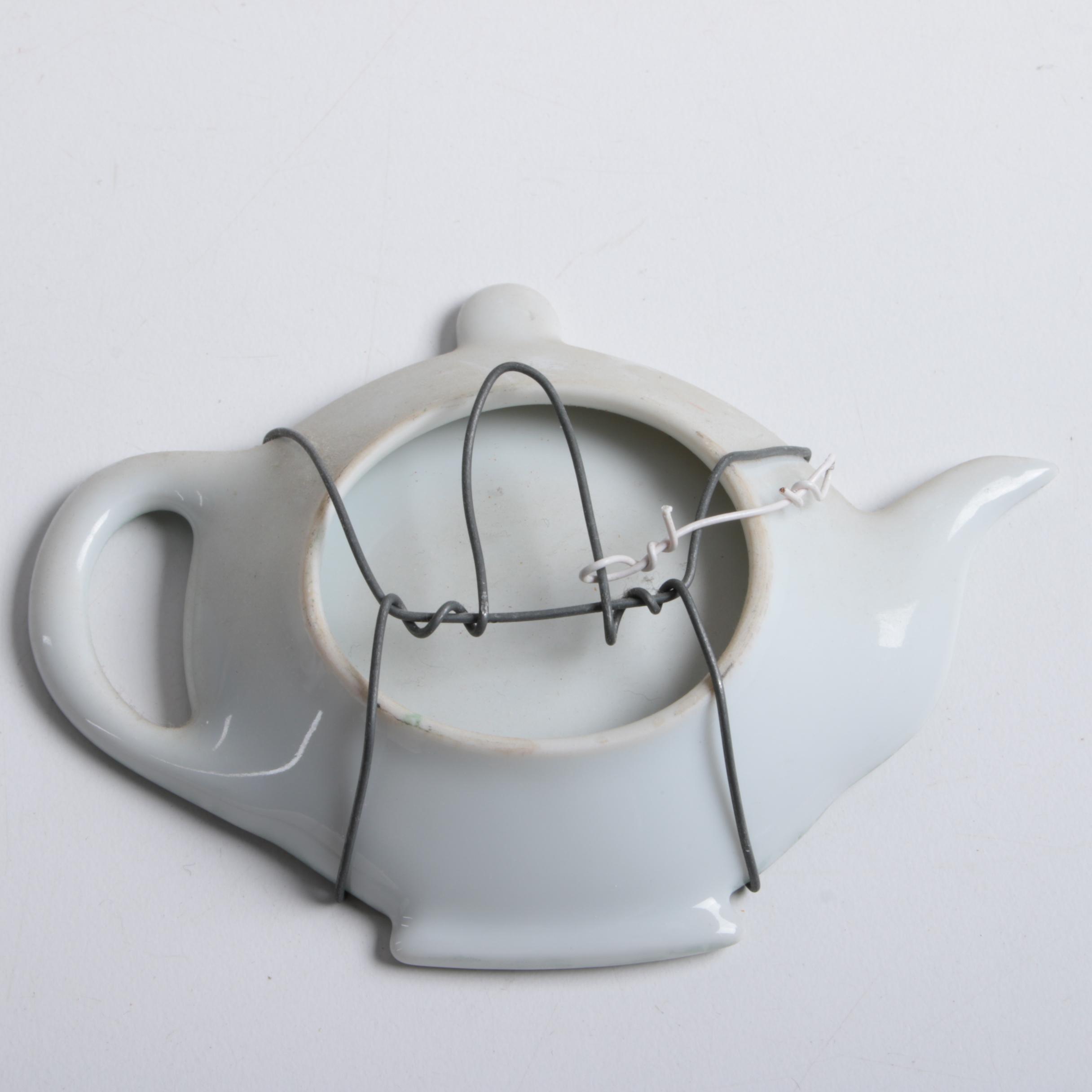 Porcelain, Ceramic, and Crystal Tea Bag Holders