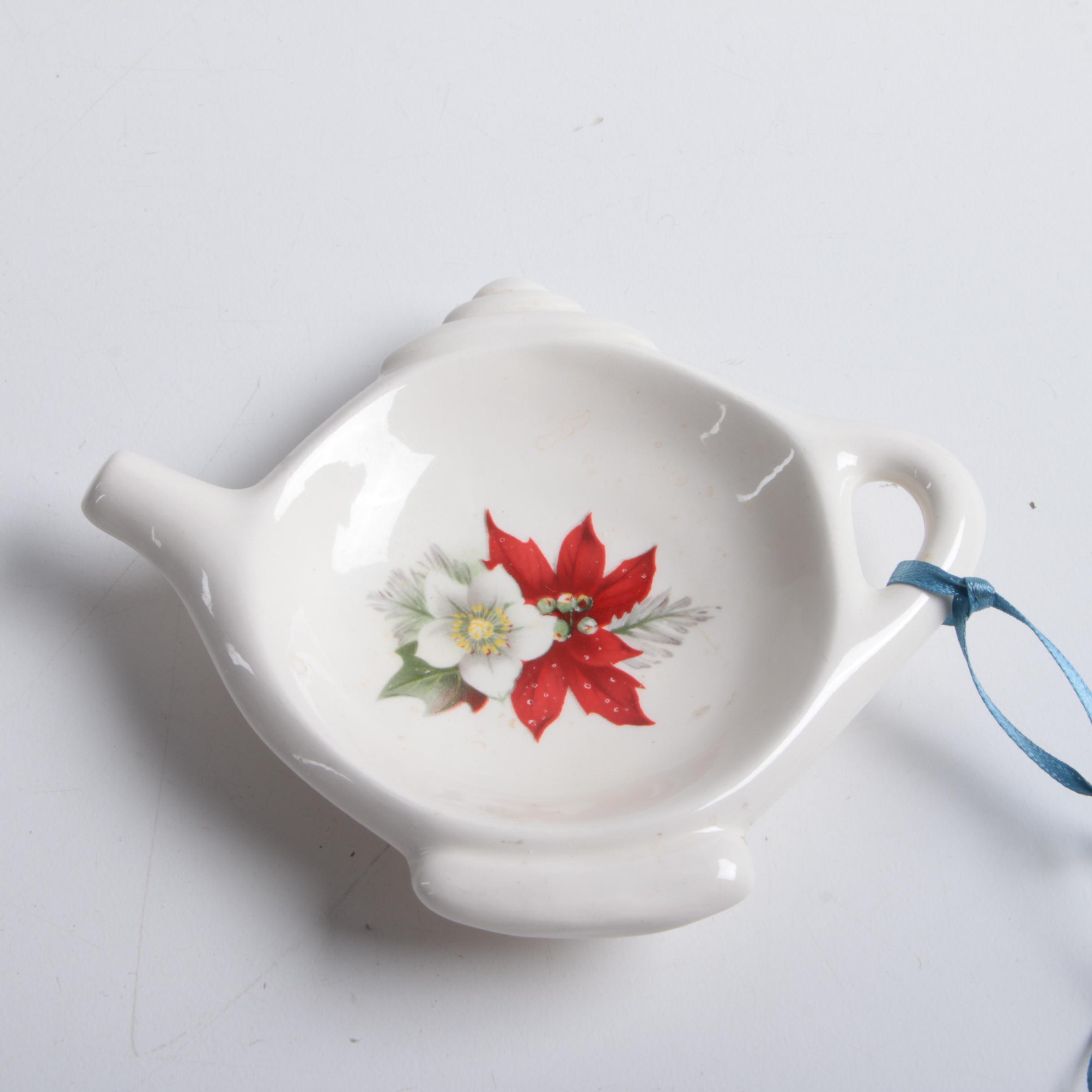 Porcelain, Ceramic, and Crystal Tea Bag Holders