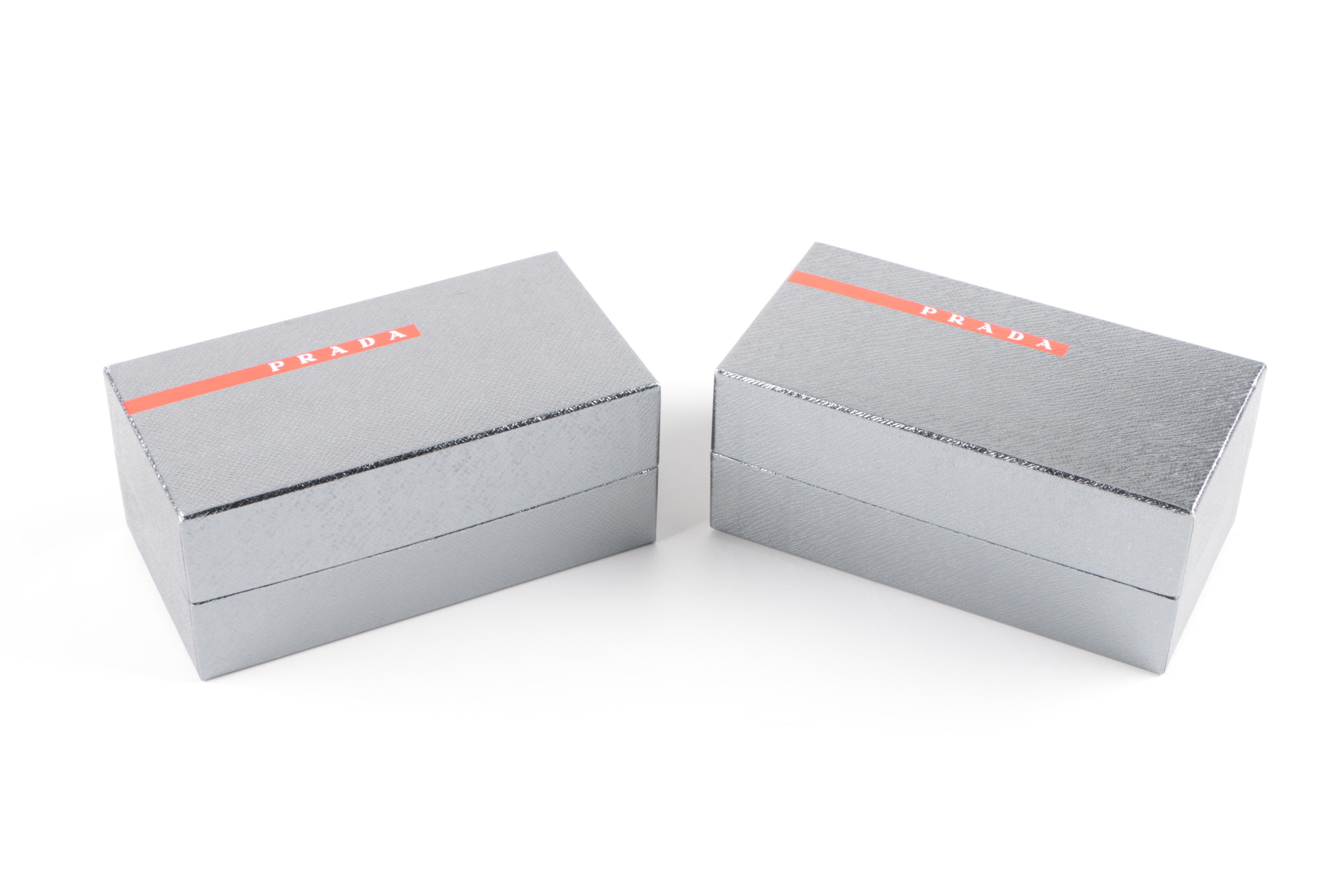 Designer Dust Covers and Boxes Including Prada