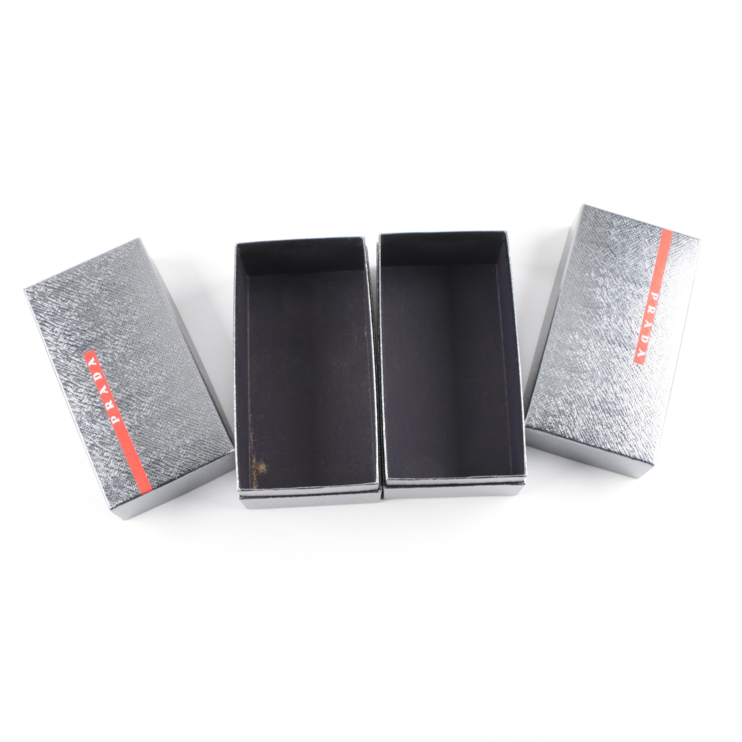 Designer Dust Covers and Boxes Including Prada