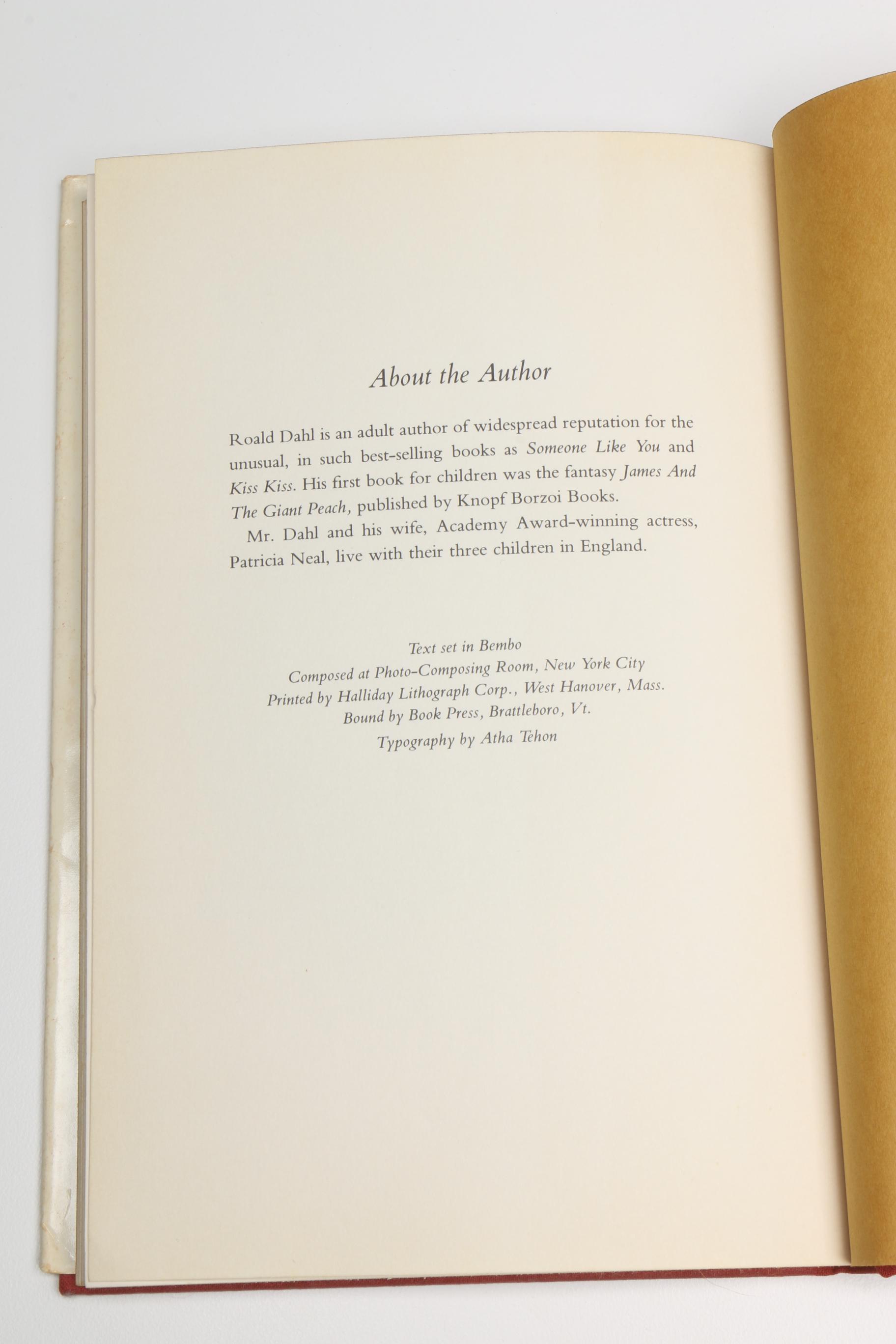 First Edition, Second Printing "Charlie and the Chocolate Factory" by Roald Dahl