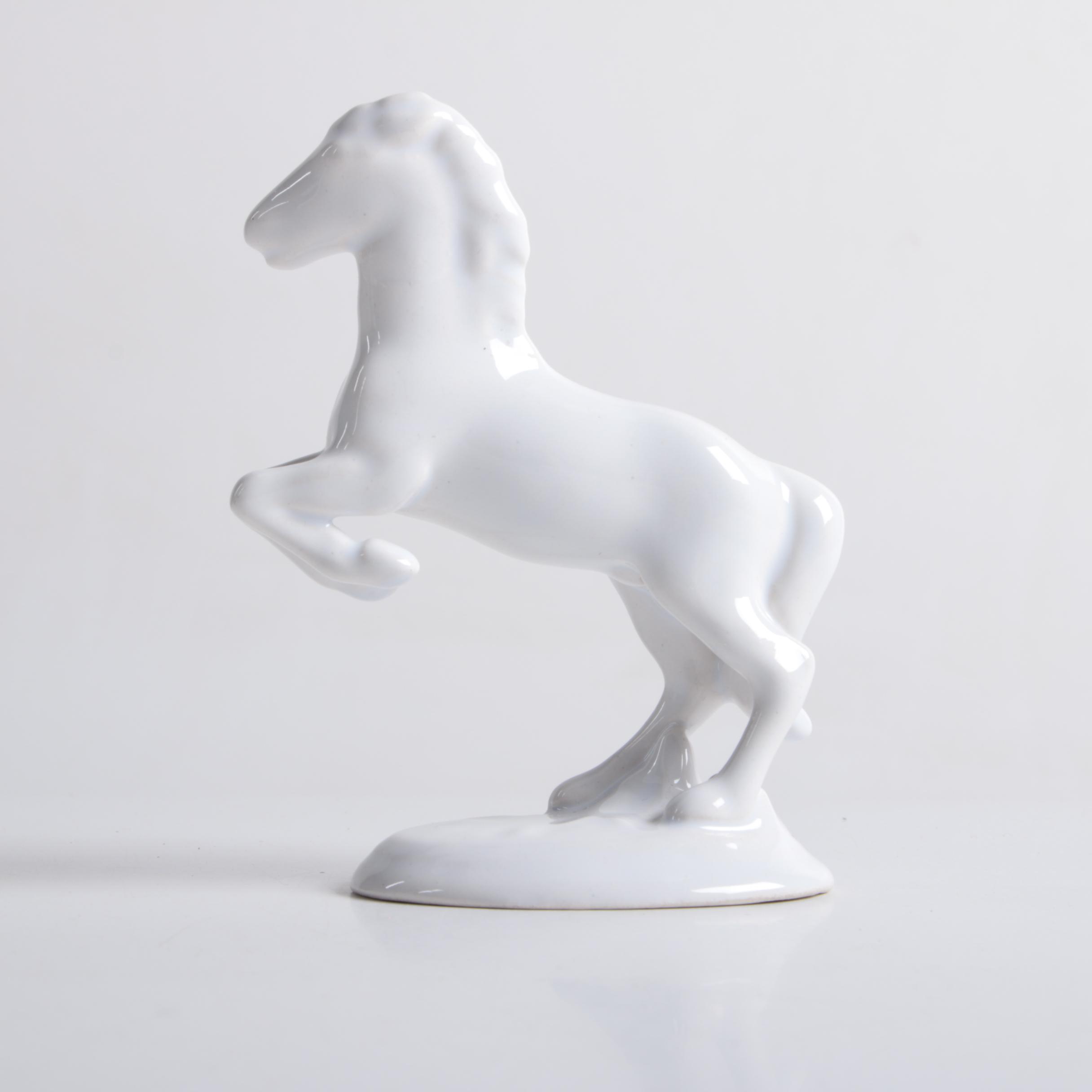 Austrian Porcelain Horse Figurine