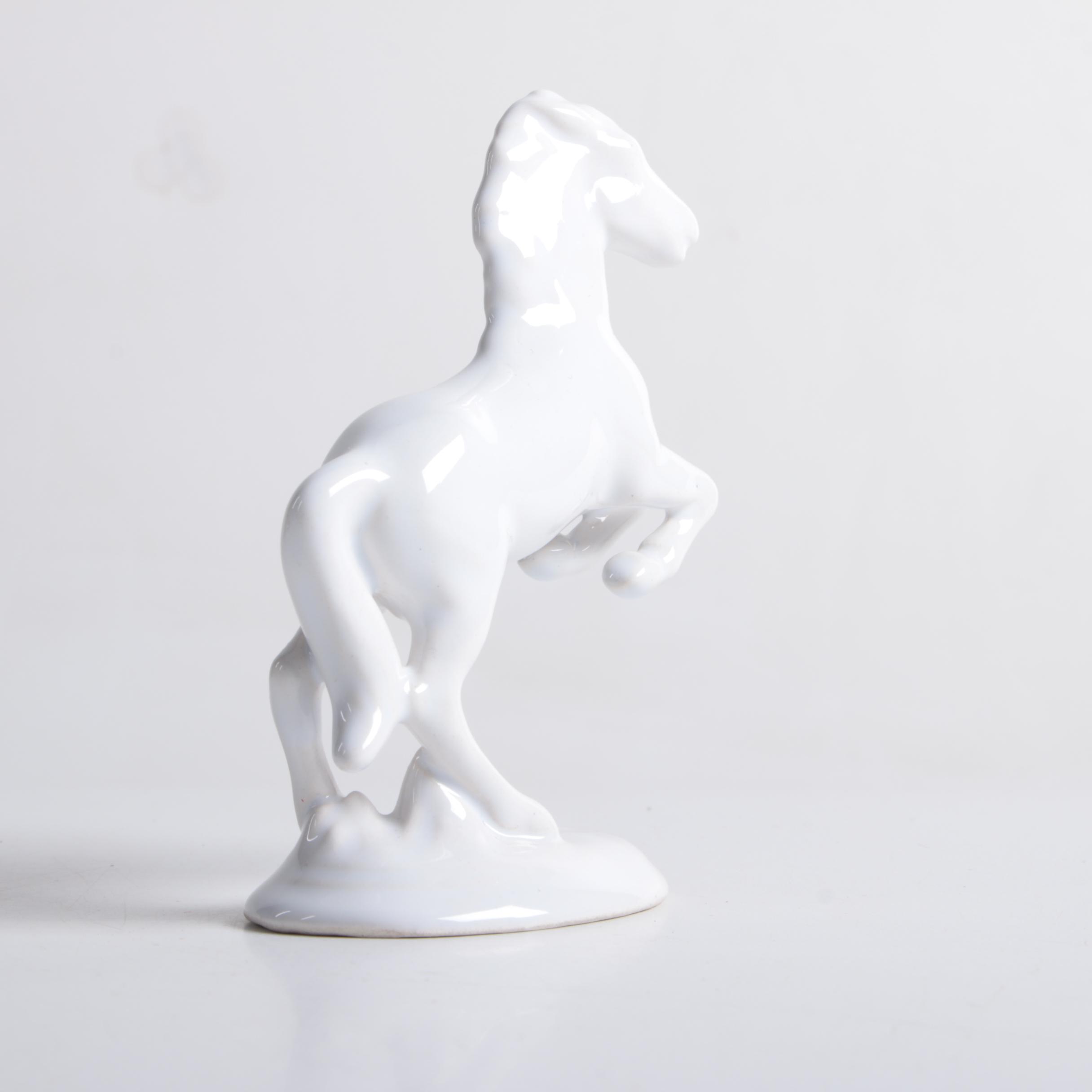 Austrian Porcelain Horse Figurine