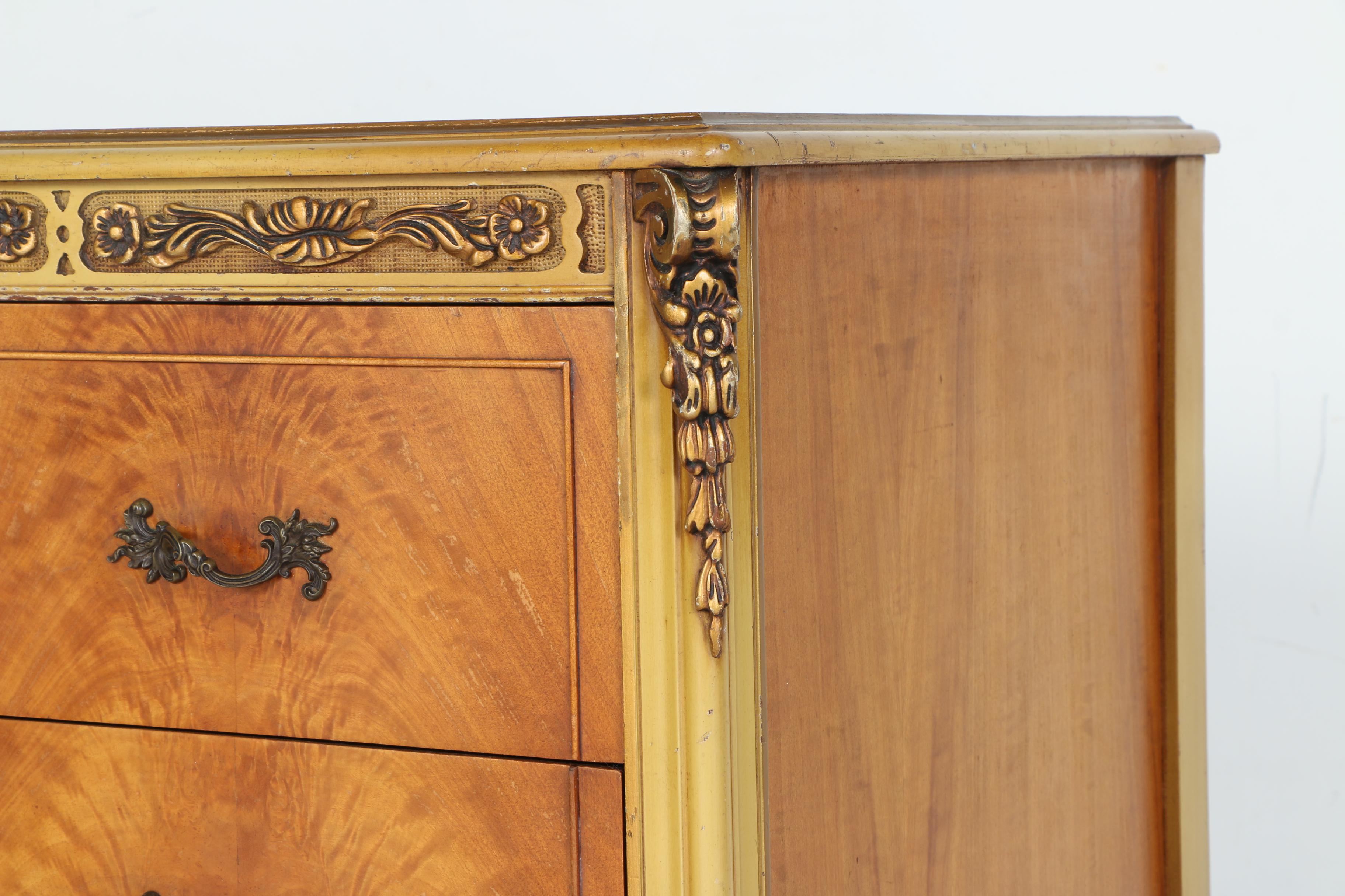 Vintage Louis XV Style Three-Drawer Dresser by John M. Smyth Co.