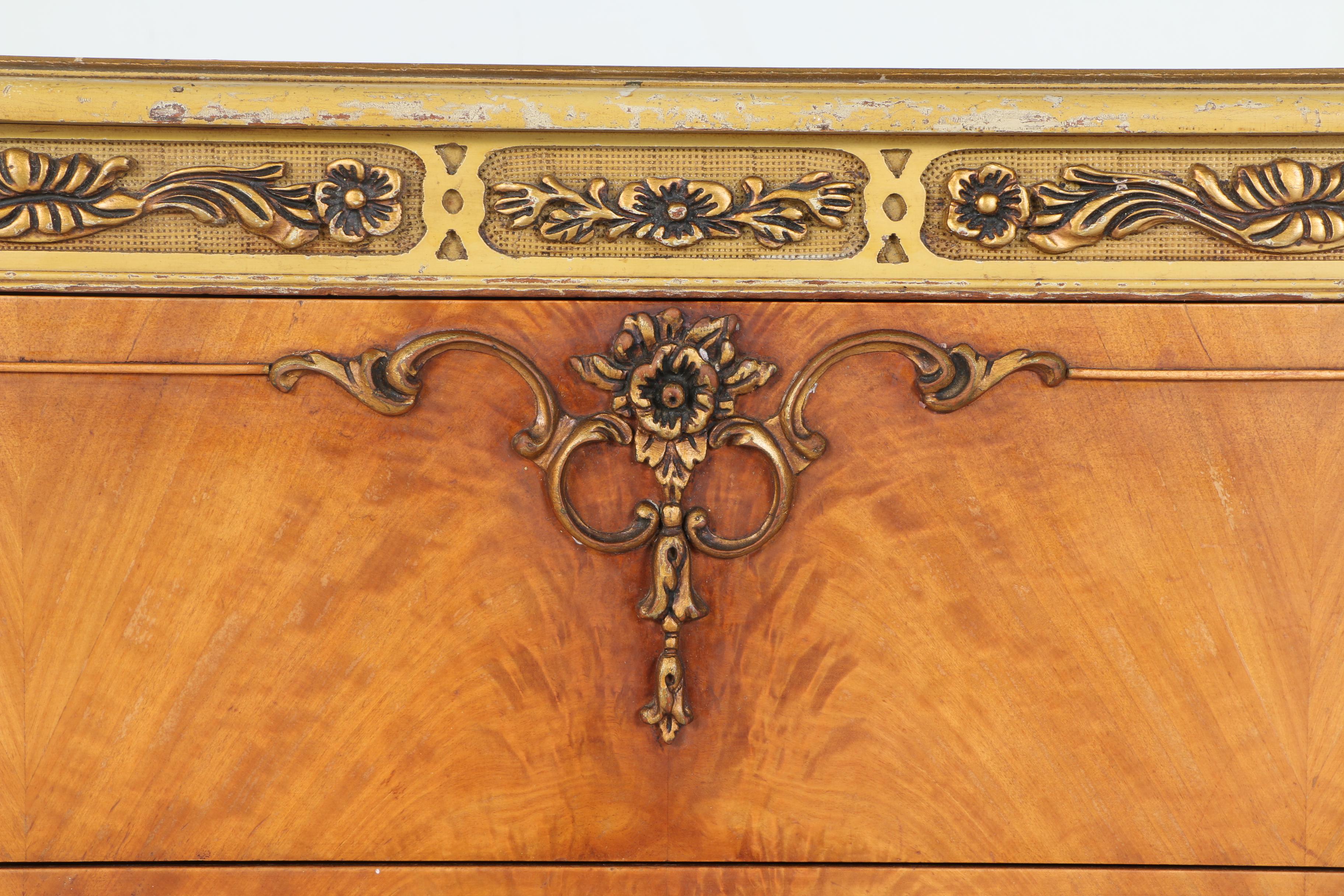 Vintage Louis XV Style Three-Drawer Dresser by John M. Smyth Co.