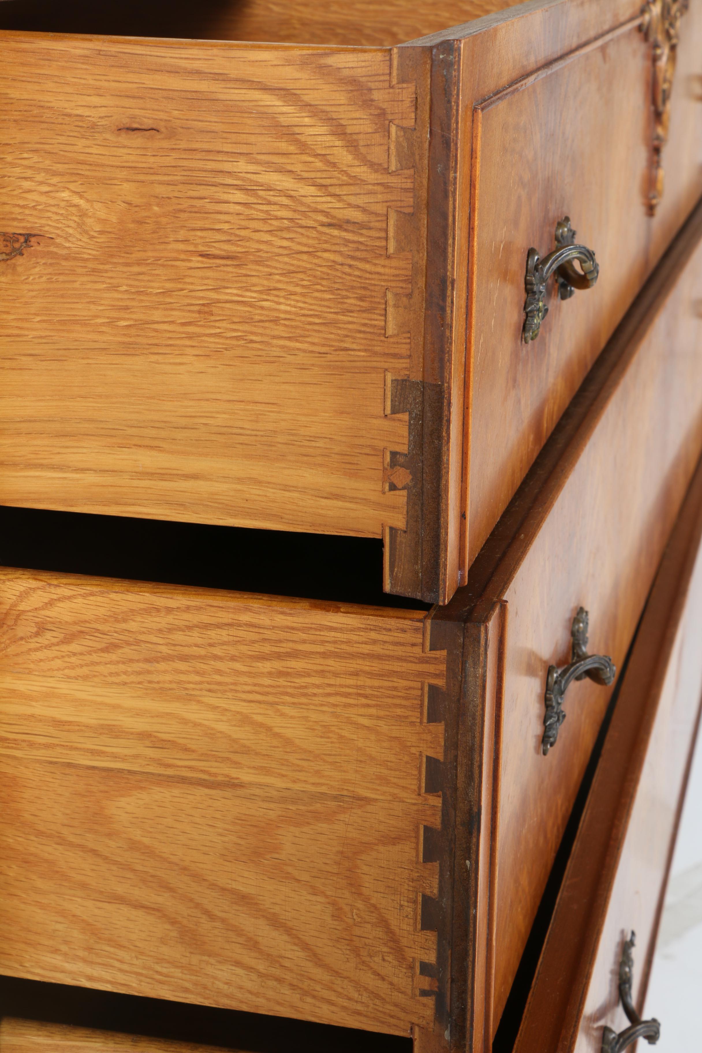 Vintage Louis XV Style Three-Drawer Dresser by John M. Smyth Co.