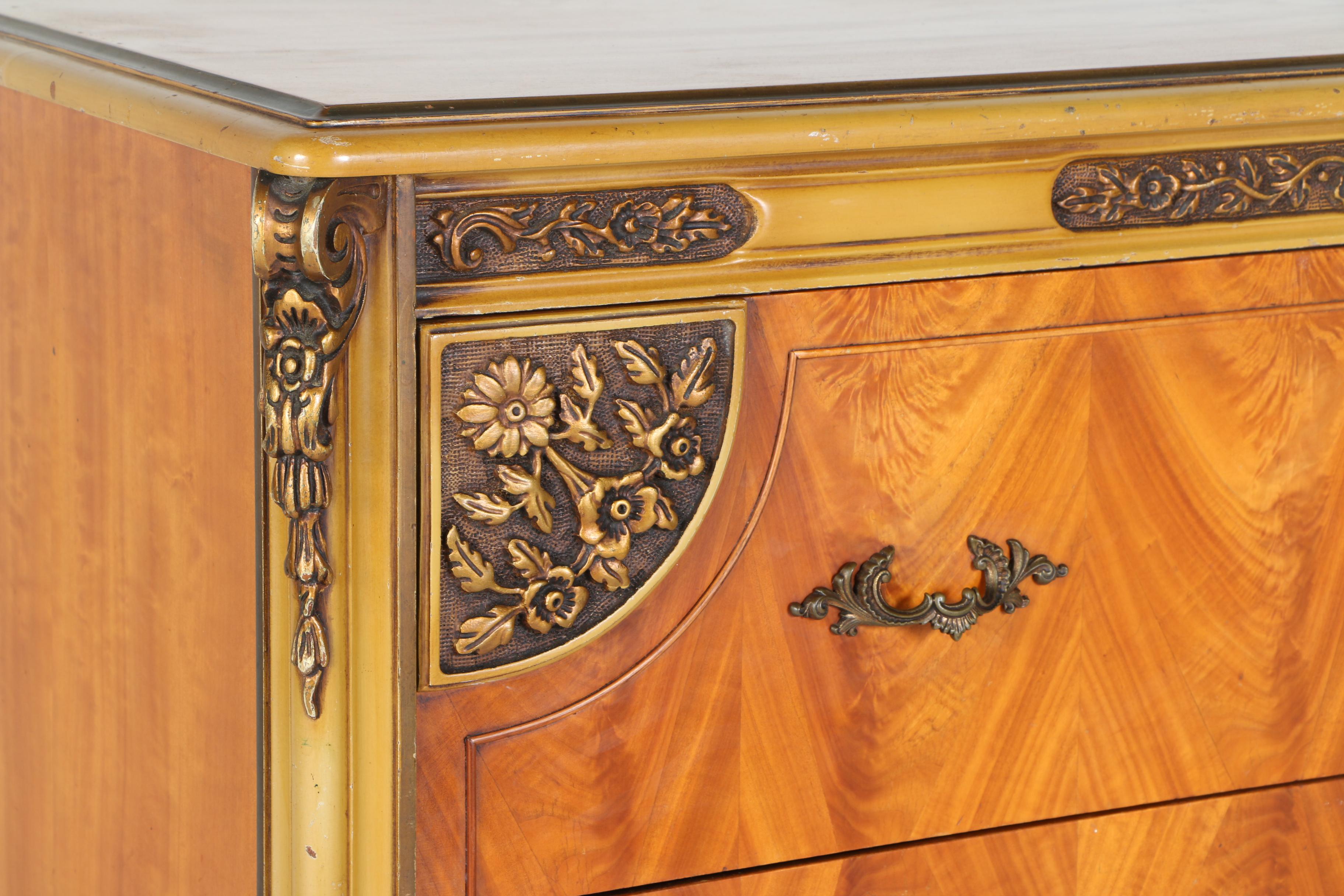 Vintage Louis XV Style Four-Drawer Dresser by John M. Smyth Co.