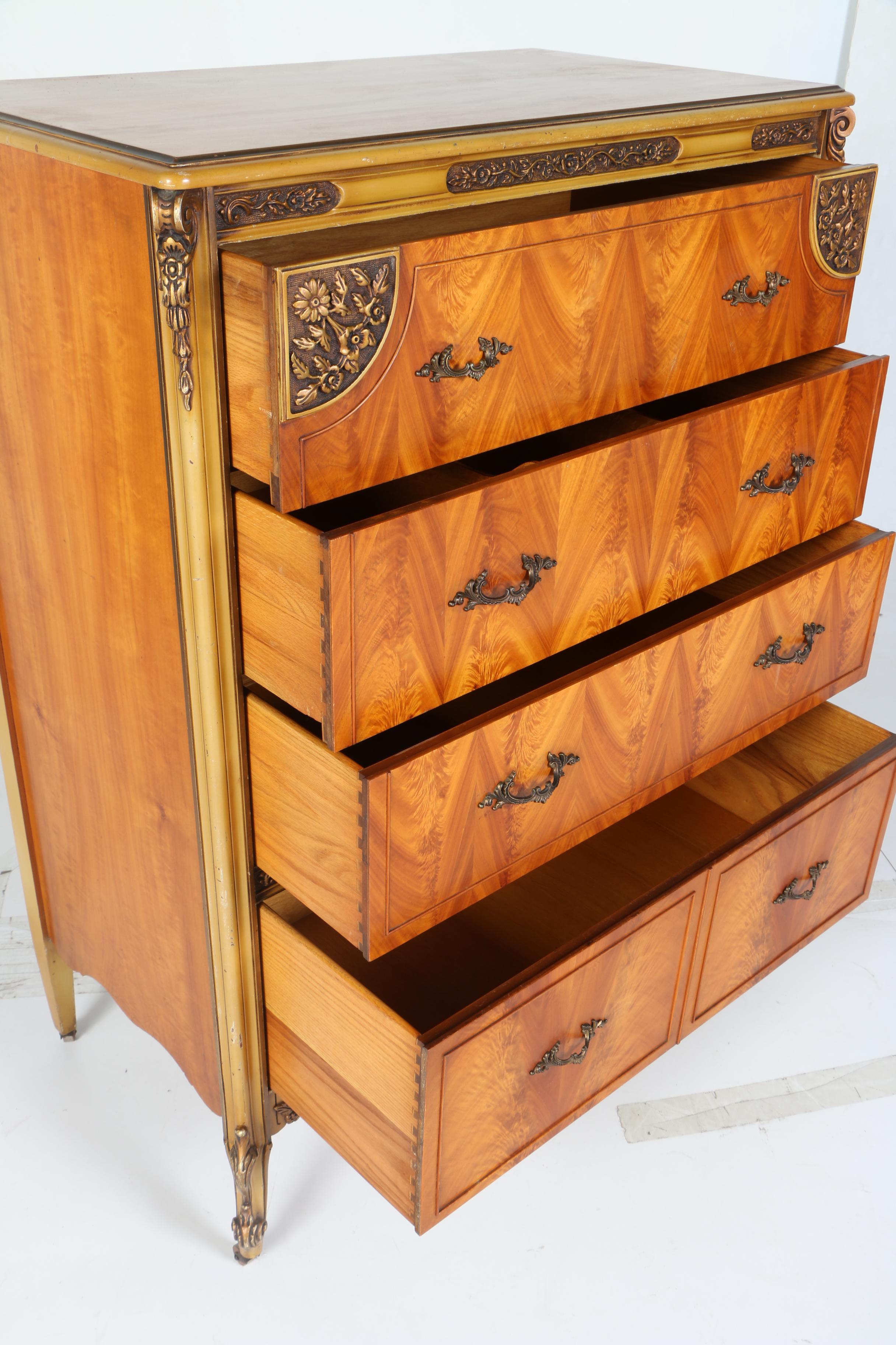 Vintage Louis XV Style Four-Drawer Dresser by John M. Smyth Co.