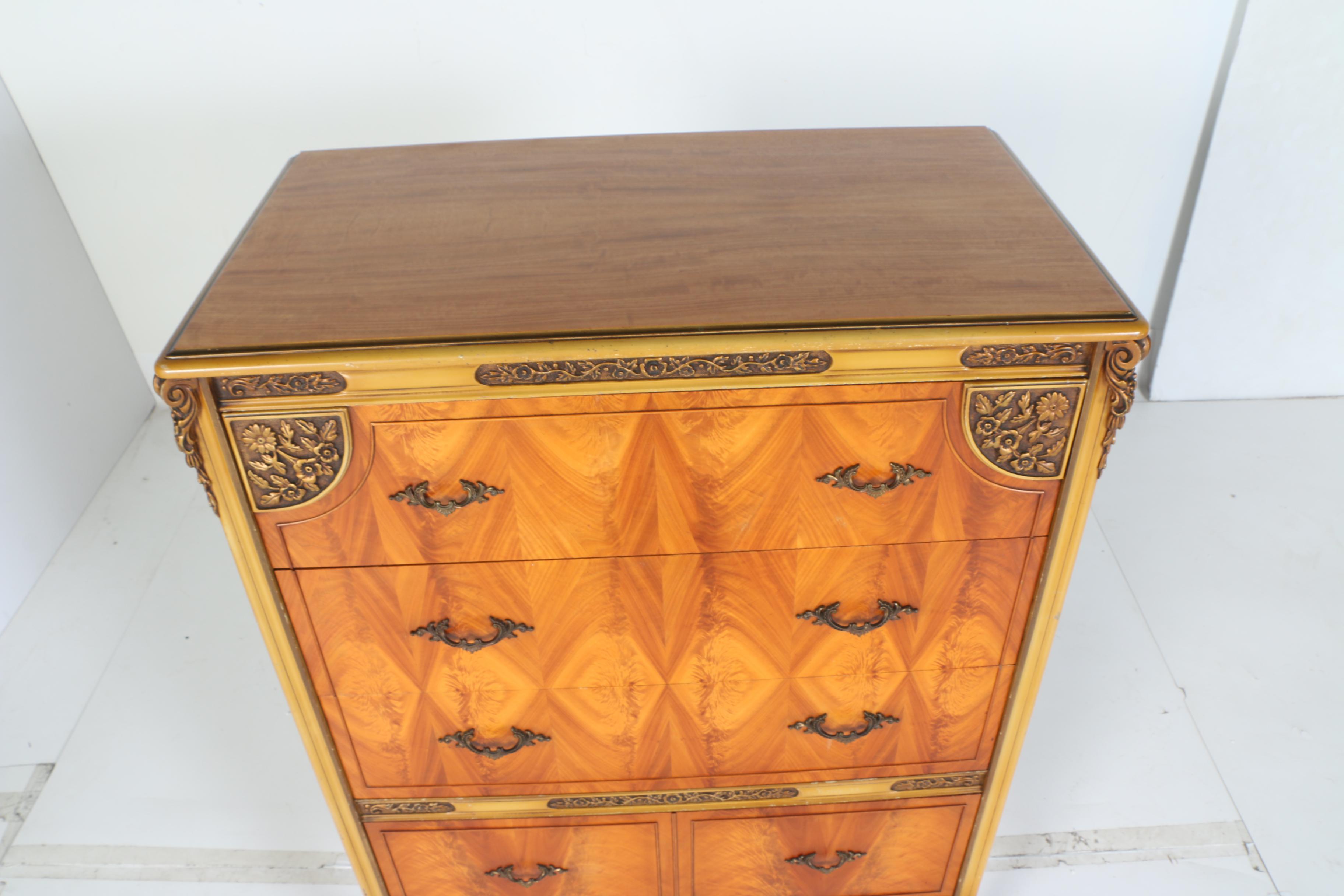 Vintage Louis XV Style Four-Drawer Dresser by John M. Smyth Co.