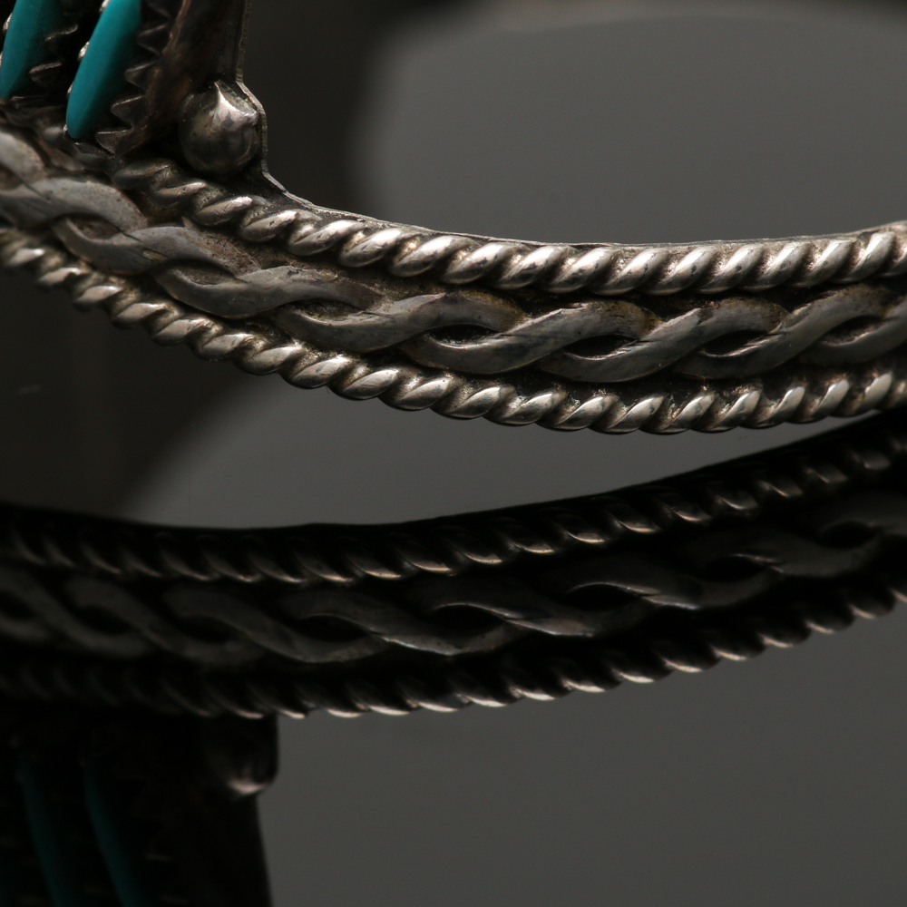 Rosalina Francisco Sterling Silver Turquoise Cuff Bracelet