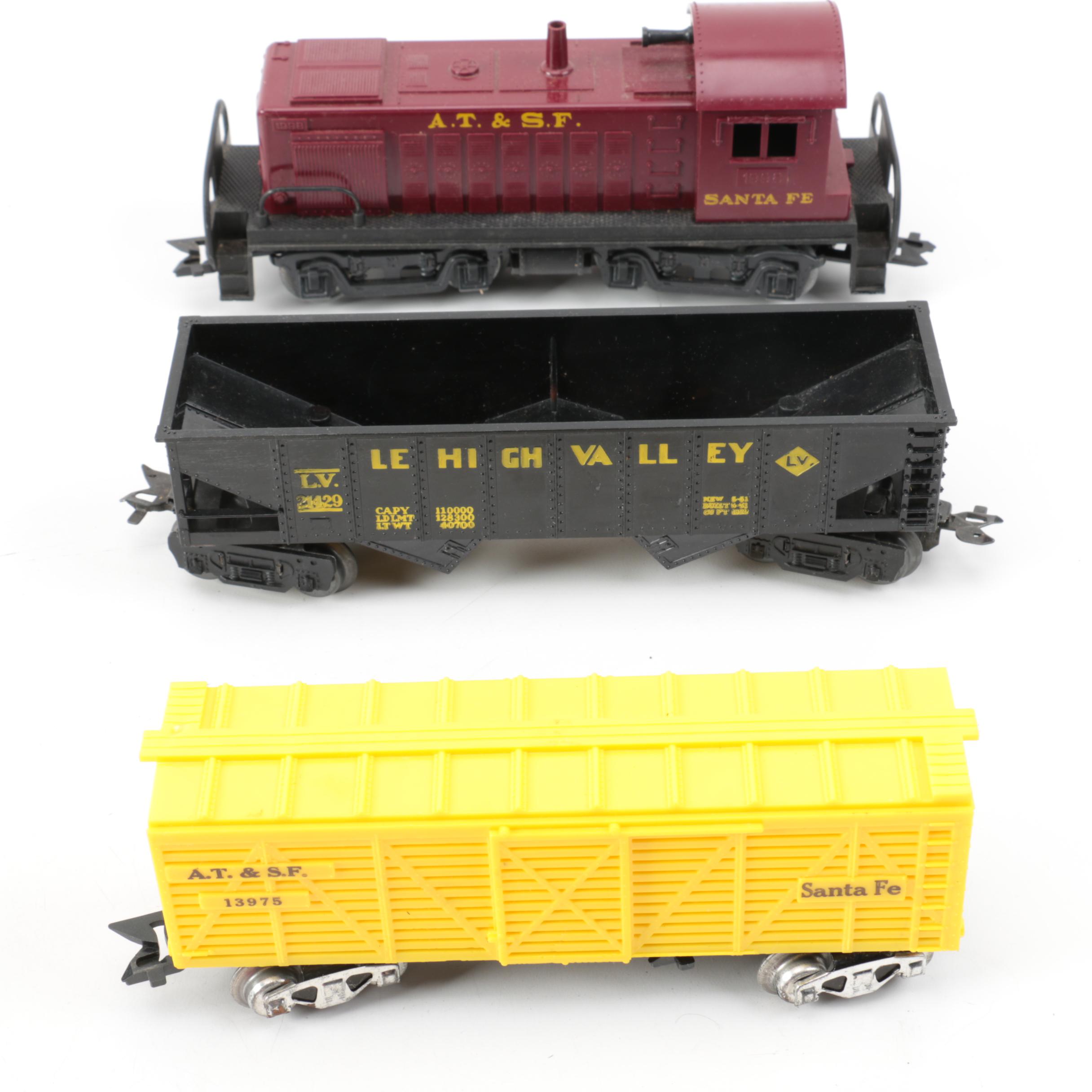 Marx Train Set, Track, Plasticville Model Kits, and Other Train Accessories