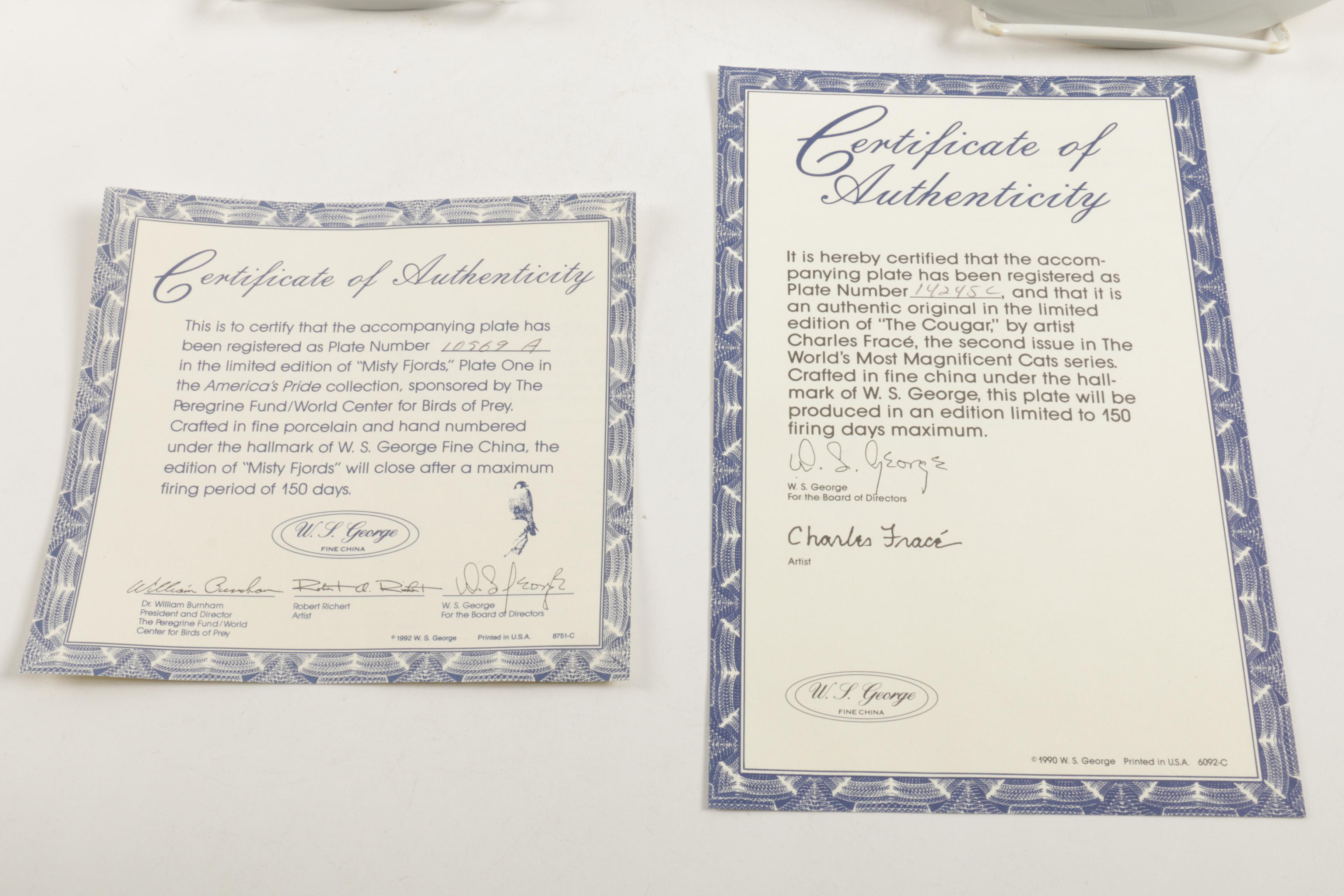 Knowles and W.S. George Decorative Plates