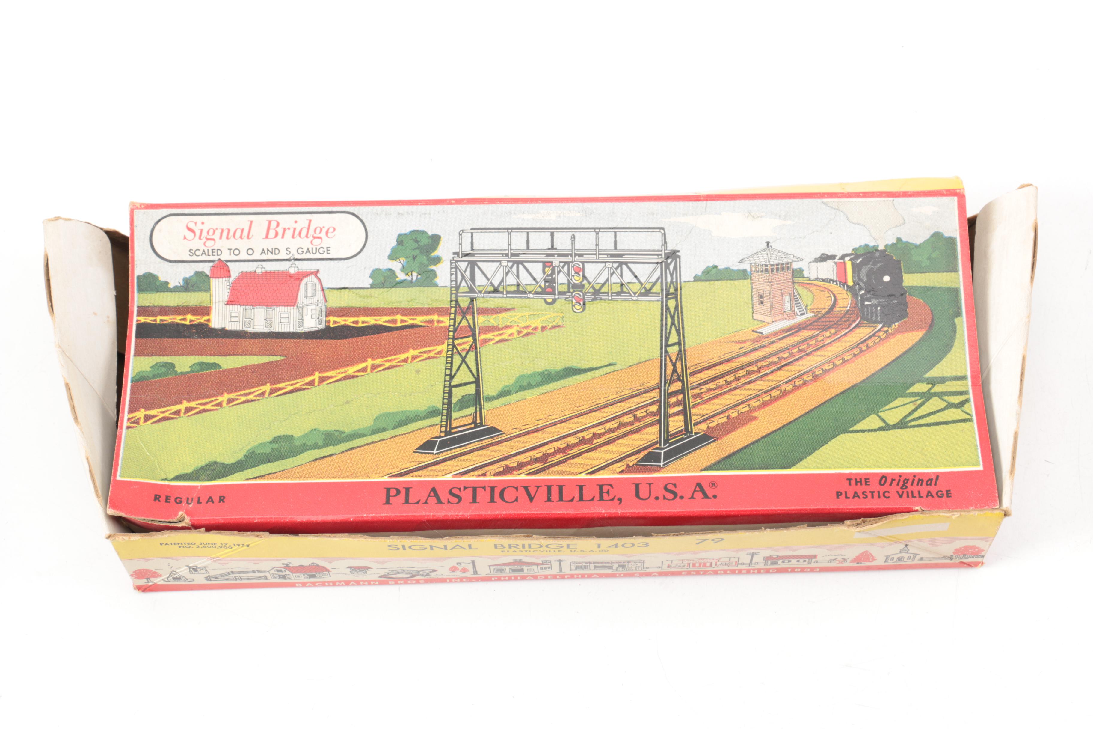 Marx Train Set, Track, Plasticville Model Kits, and Other Train Accessories