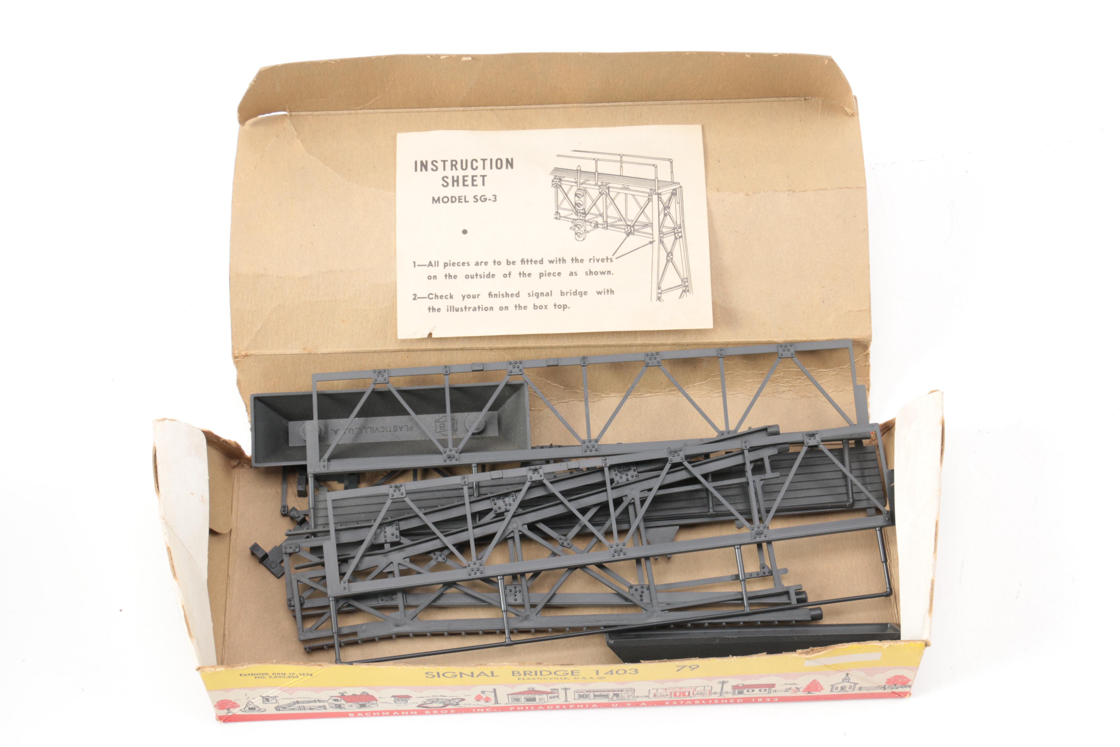 Marx Train Set, Track, Plasticville Model Kits, and Other Train Accessories