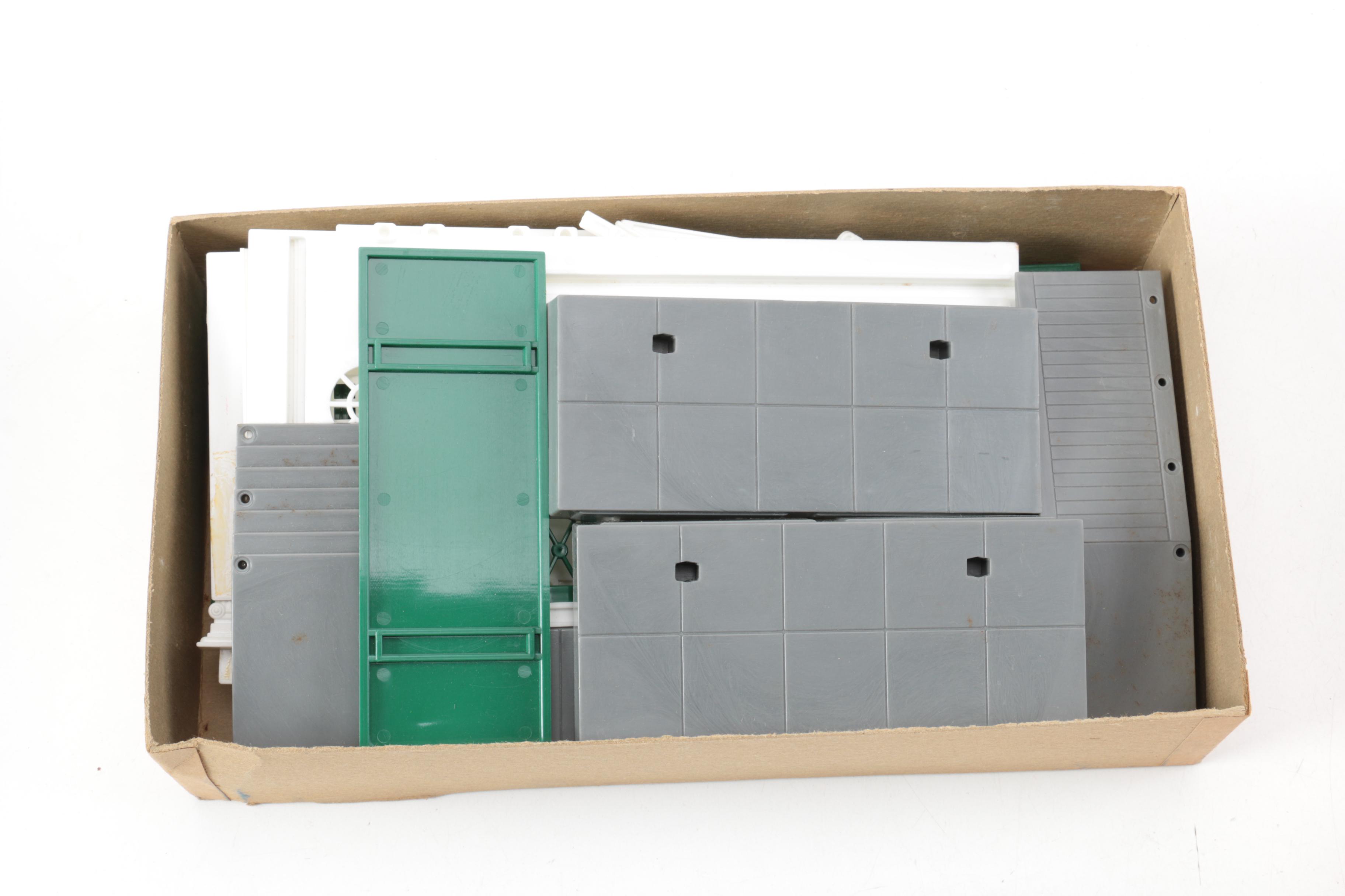 Marx Train Set, Track, Plasticville Model Kits, and Other Train Accessories