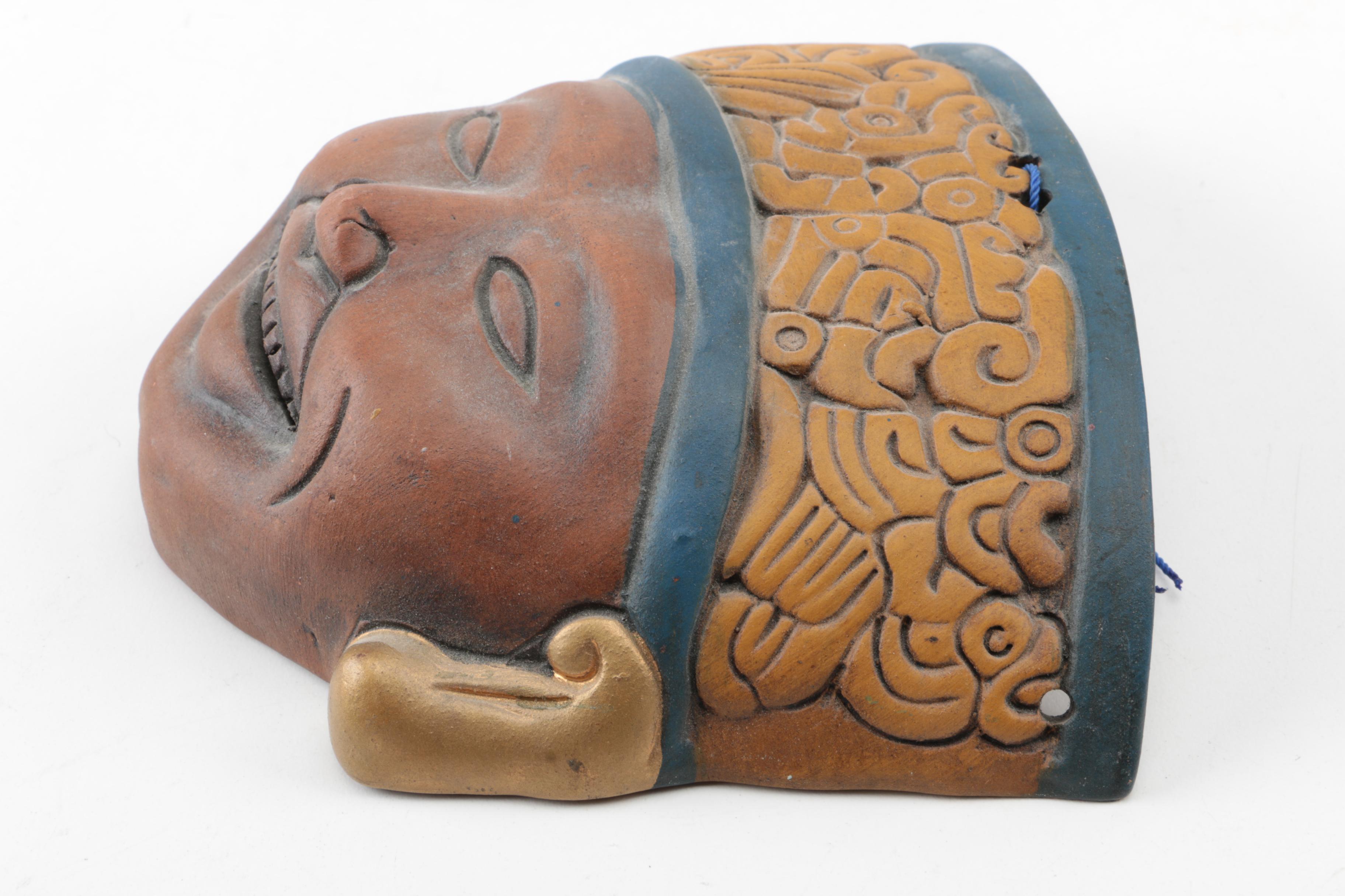Pre-Columbian StyleTerracotta Mask