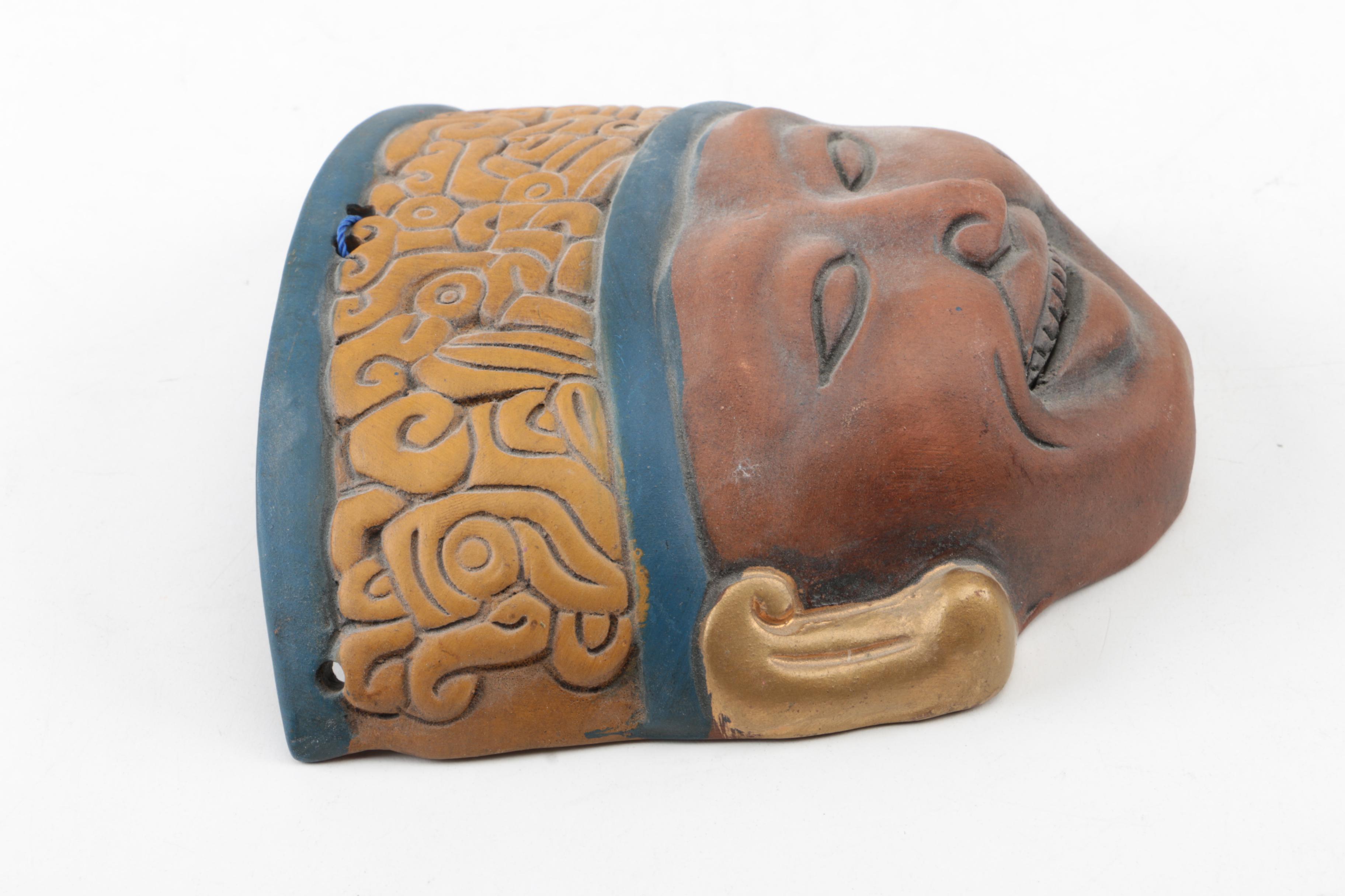 Pre-Columbian StyleTerracotta Mask