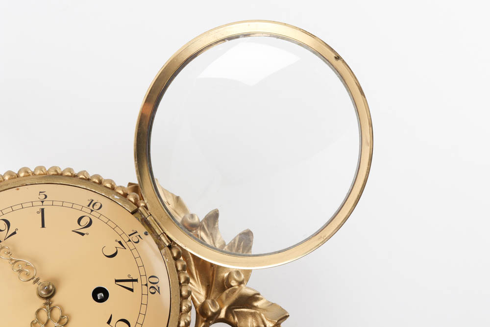 Vintage Westerstrand Swedish Gilt Cartel Clock