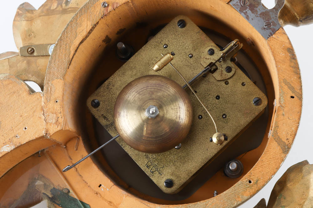 Vintage Westerstrand Swedish Gilt Cartel Clock