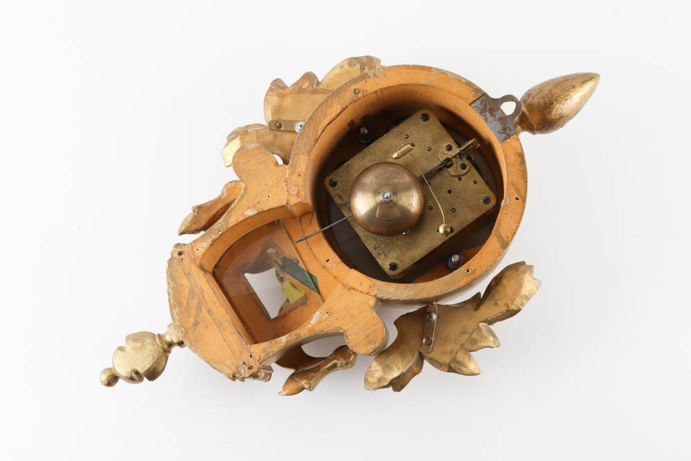 Vintage Westerstrand Swedish Gilt Cartel Clock