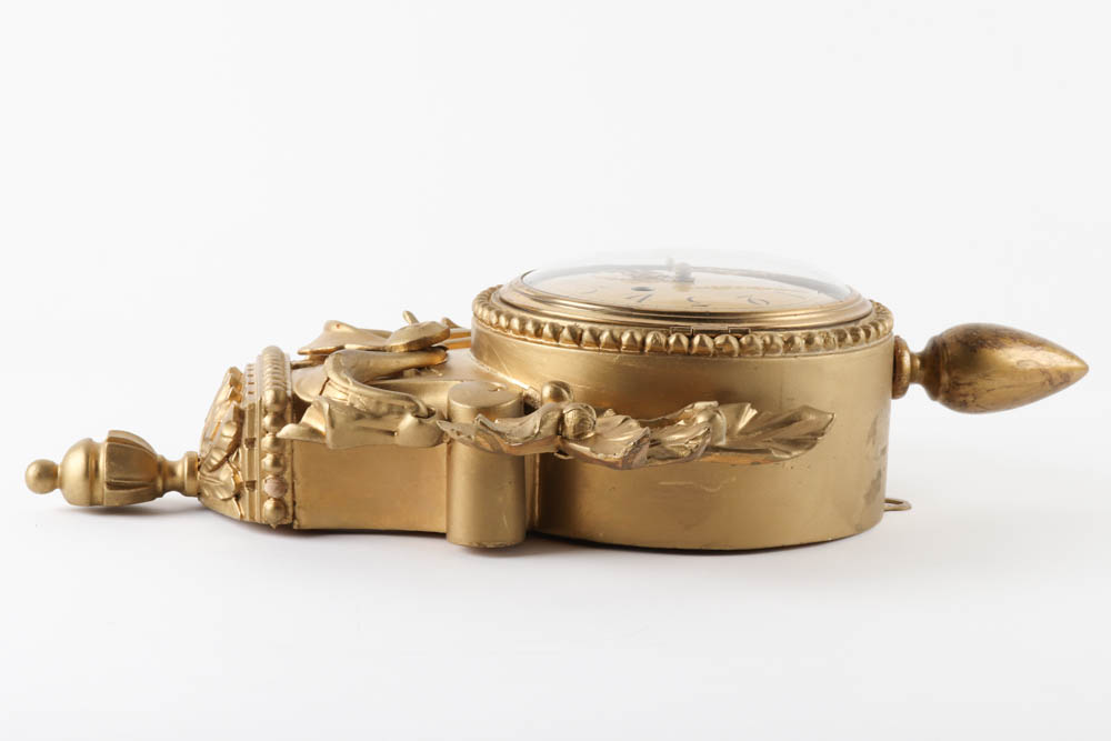 Vintage Westerstrand Swedish Gilt Cartel Clock